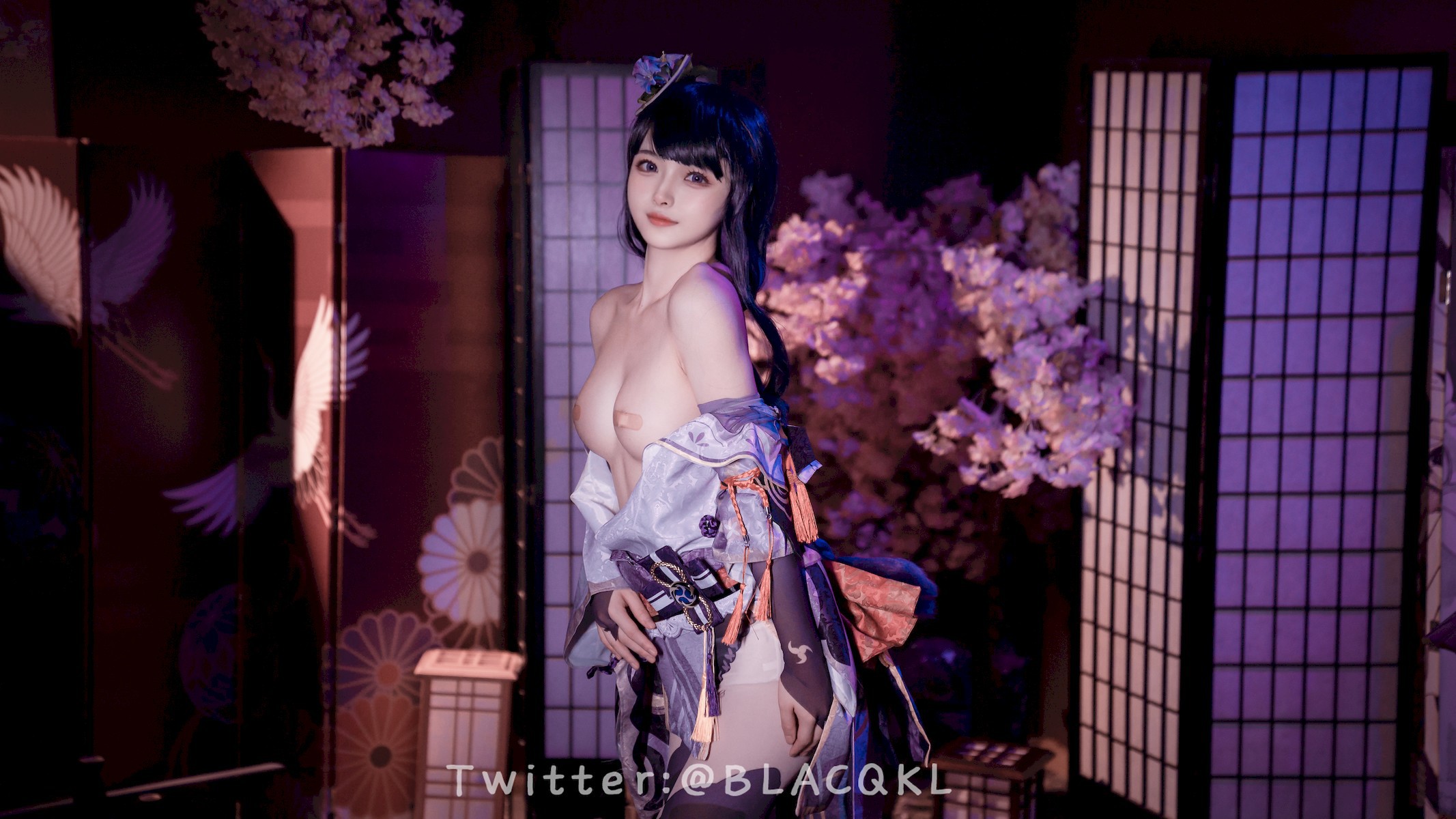 Cosplay 白莉愛吃巧克力 雷電將軍(8)