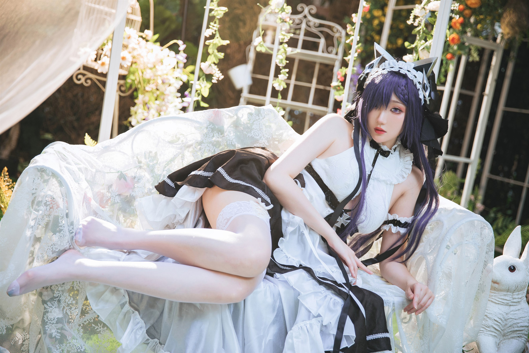 Cosplay 瓜希酱 碧蓝航线 奥古斯特女仆(8)