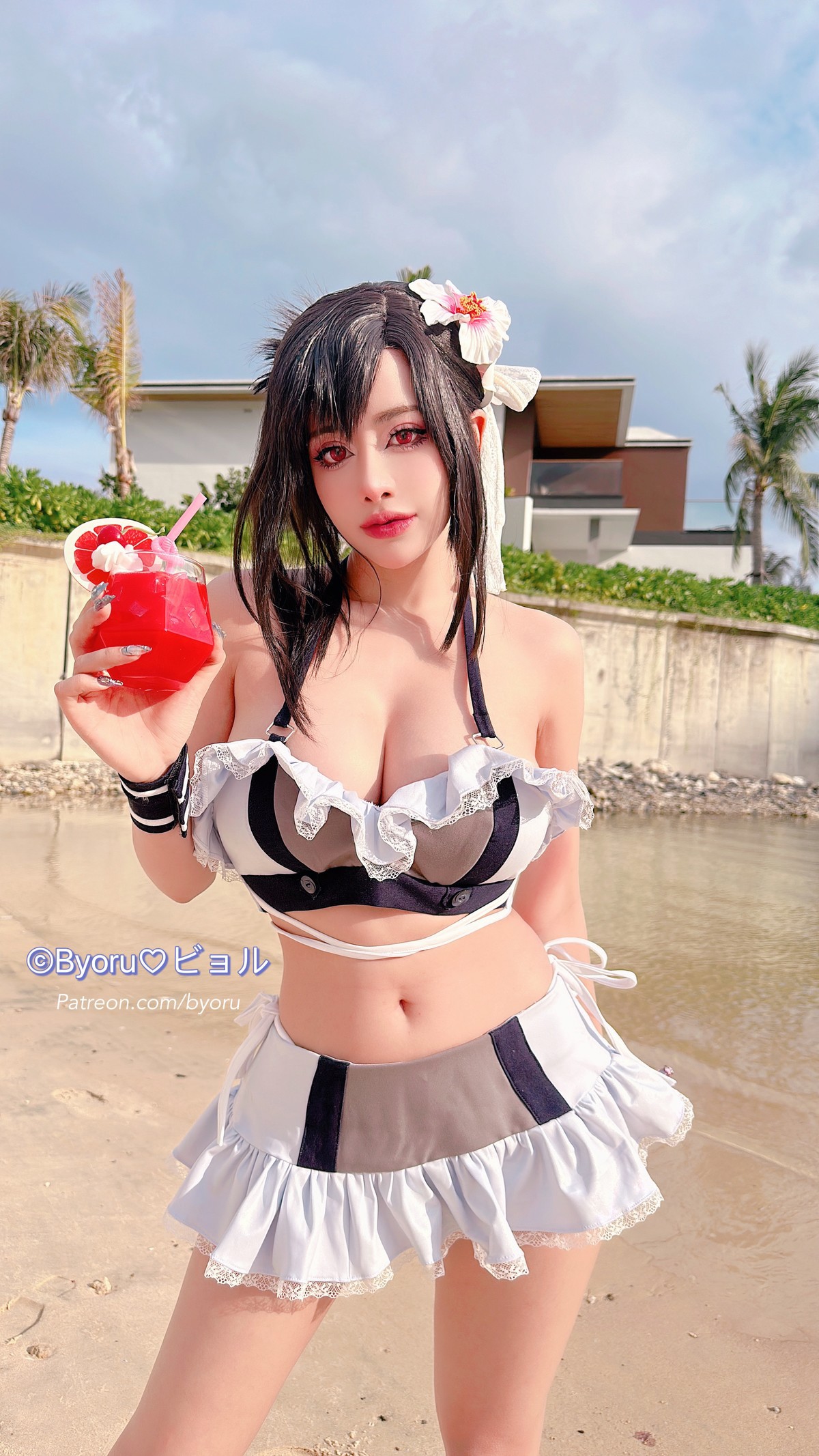 Cosplay 日本性感萝莉Byoru Tifa FF7r Bikini(37)