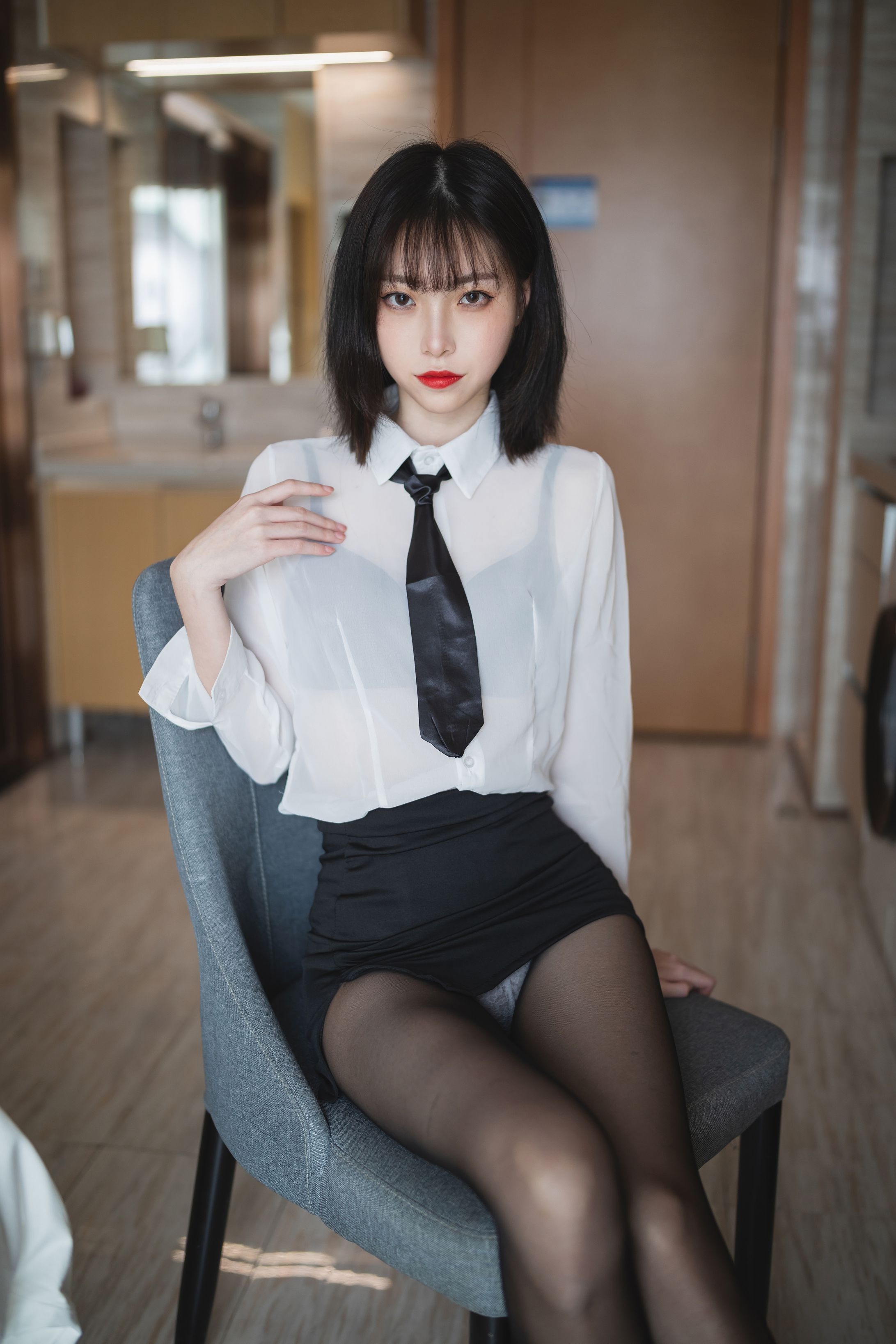 许岚LAN NO.002 OL制服[41P-587MB](24)