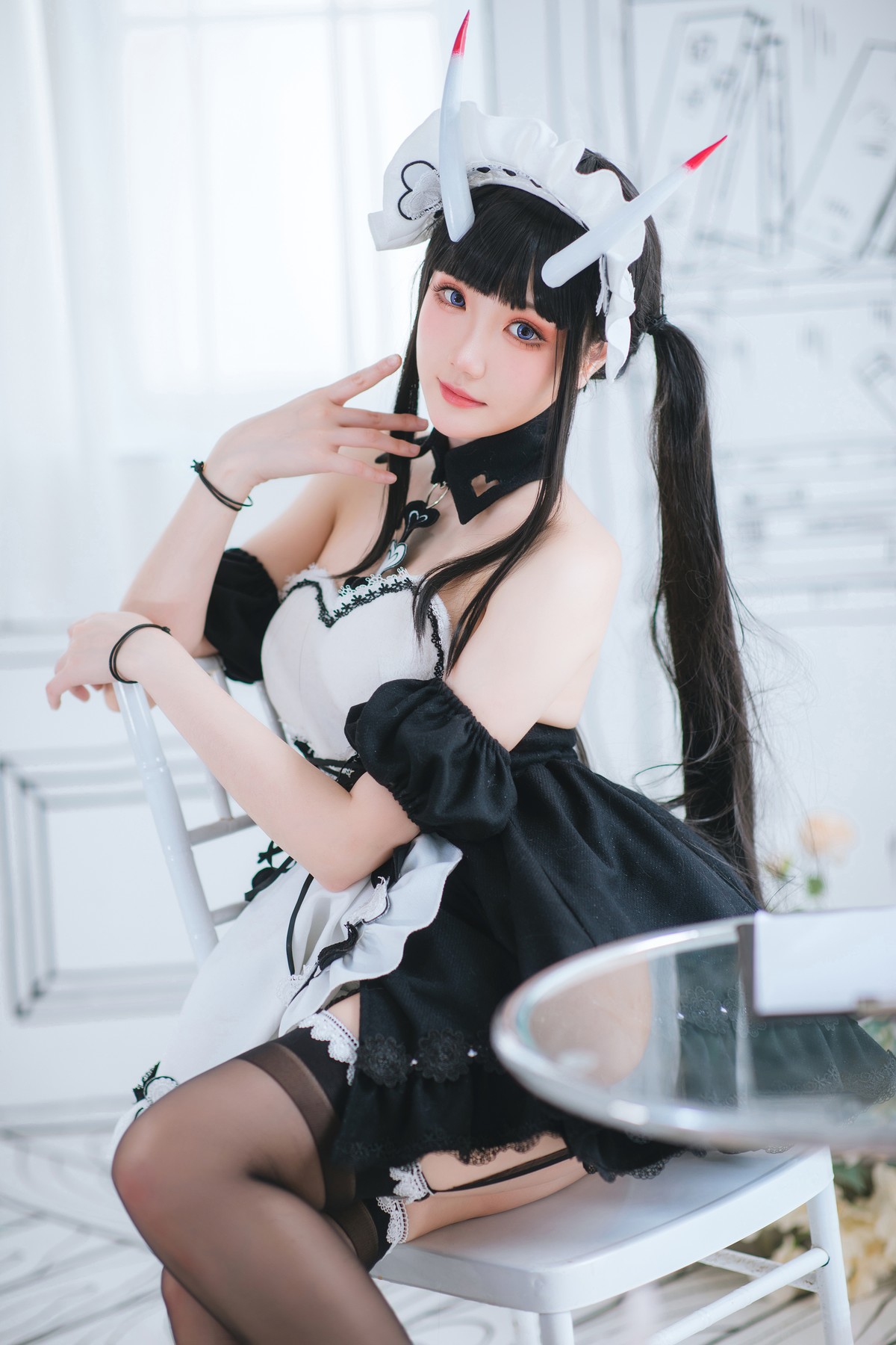 Cosplay 瓜希酱 能代女仆(7)