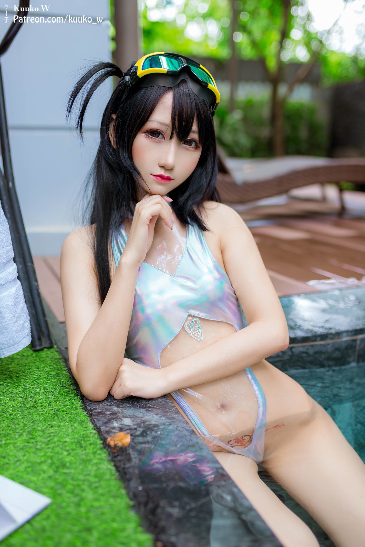 Cosplay KuukoW クー子 Teaches Swimming(17)