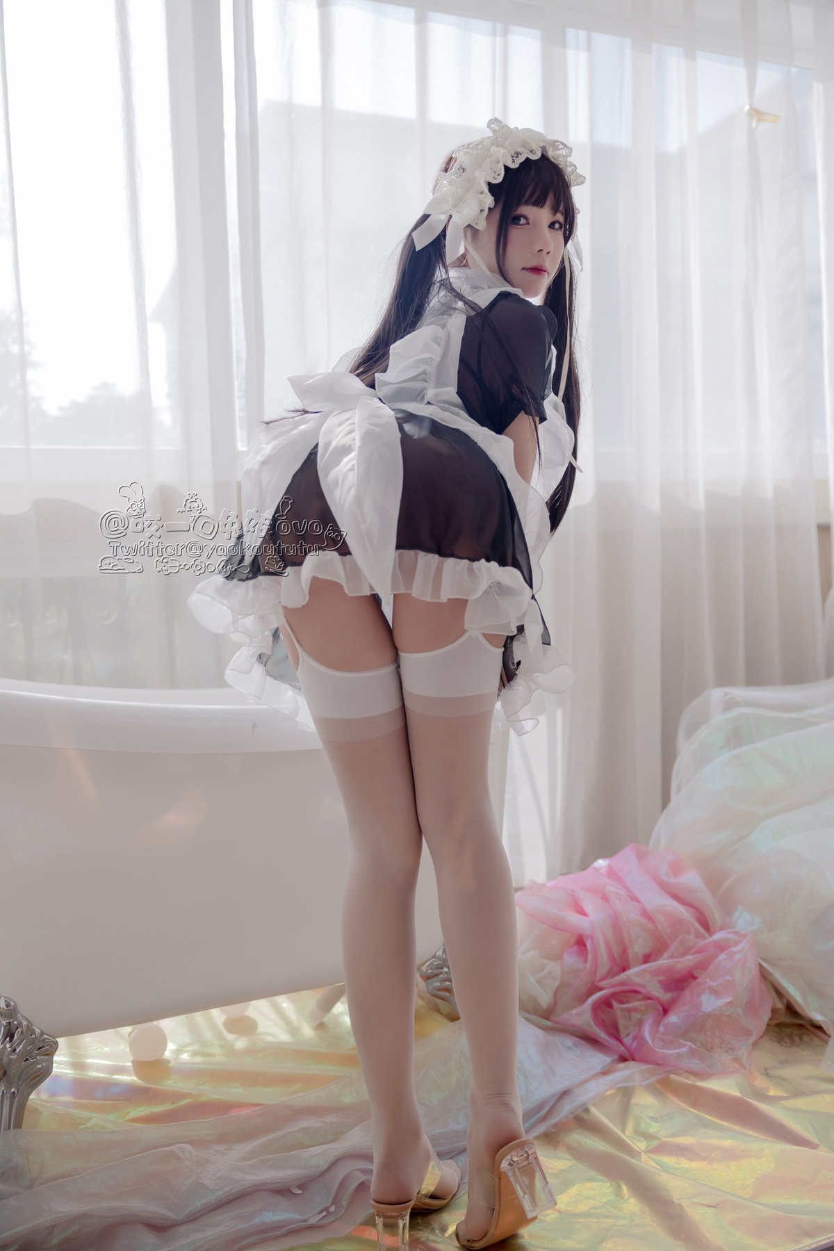 Cosplay 黏黏团子兔 黑白女仆(20)