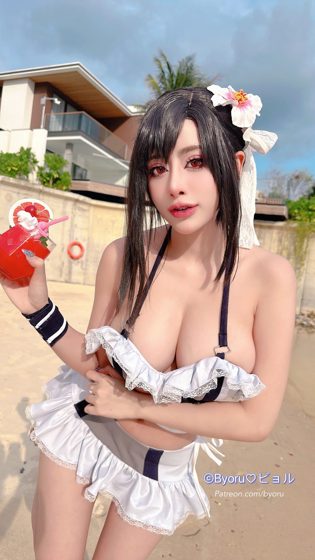 Cosplay 日本性感萝莉Byoru Tifa FF7r Bikini(43)