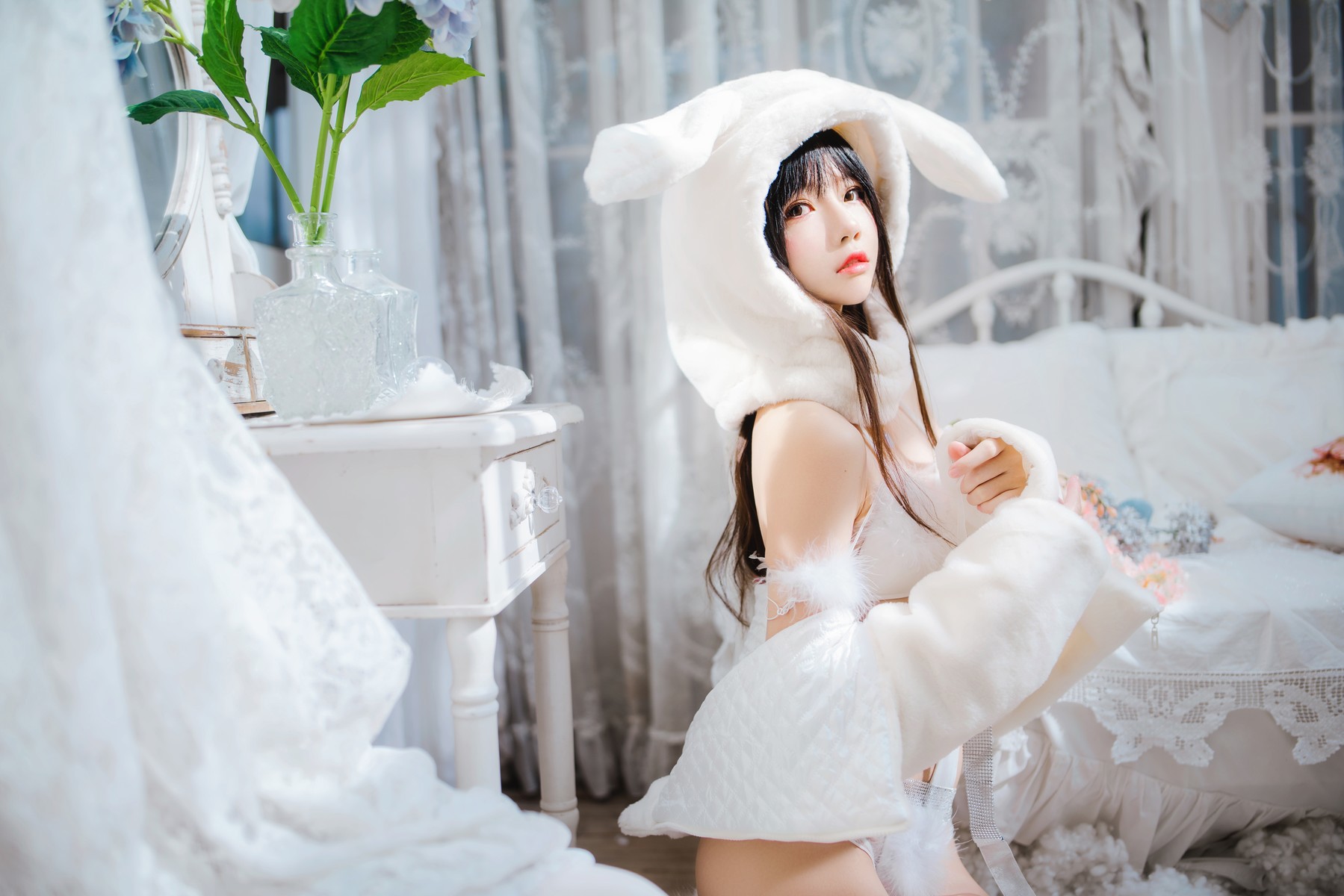 Cosplay 桜桃喵 小白兔 Set.01(13)