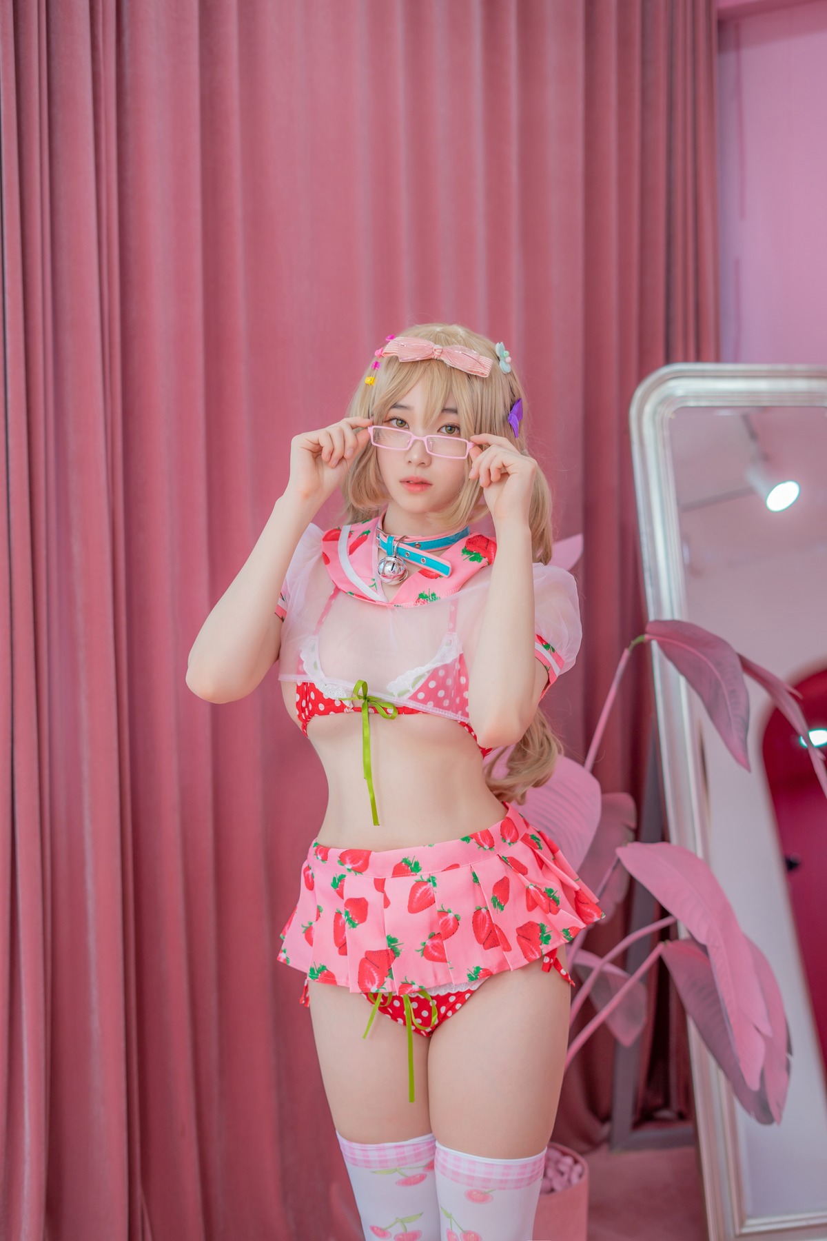 Bambi 밤비, [CreamSoda] Over knee socks Set.01(8)