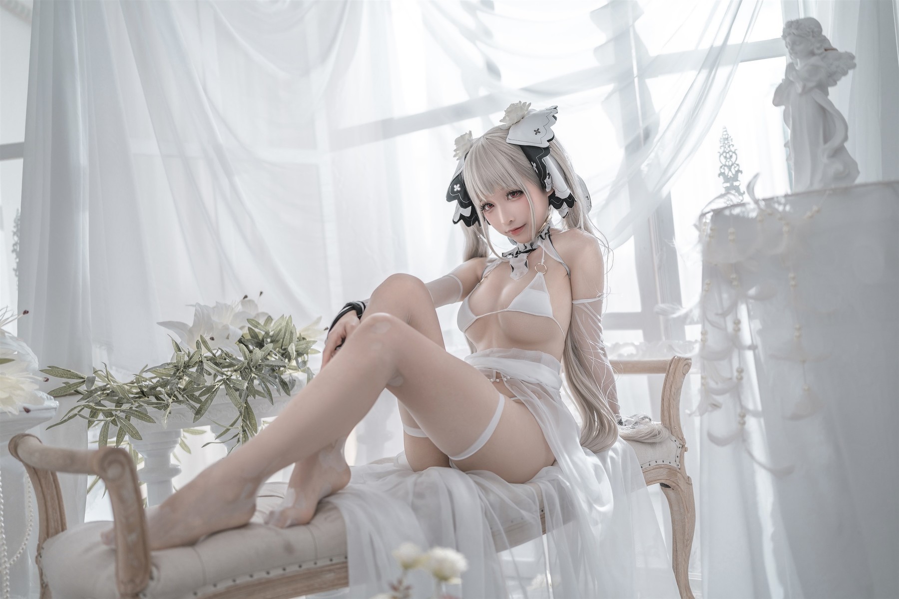 蠢沫沫 Cosplay 可畏婚纱(21)