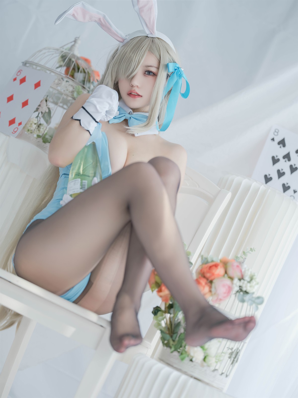 Cosplay 小仓千代w 明日奈 兔女郎(13)