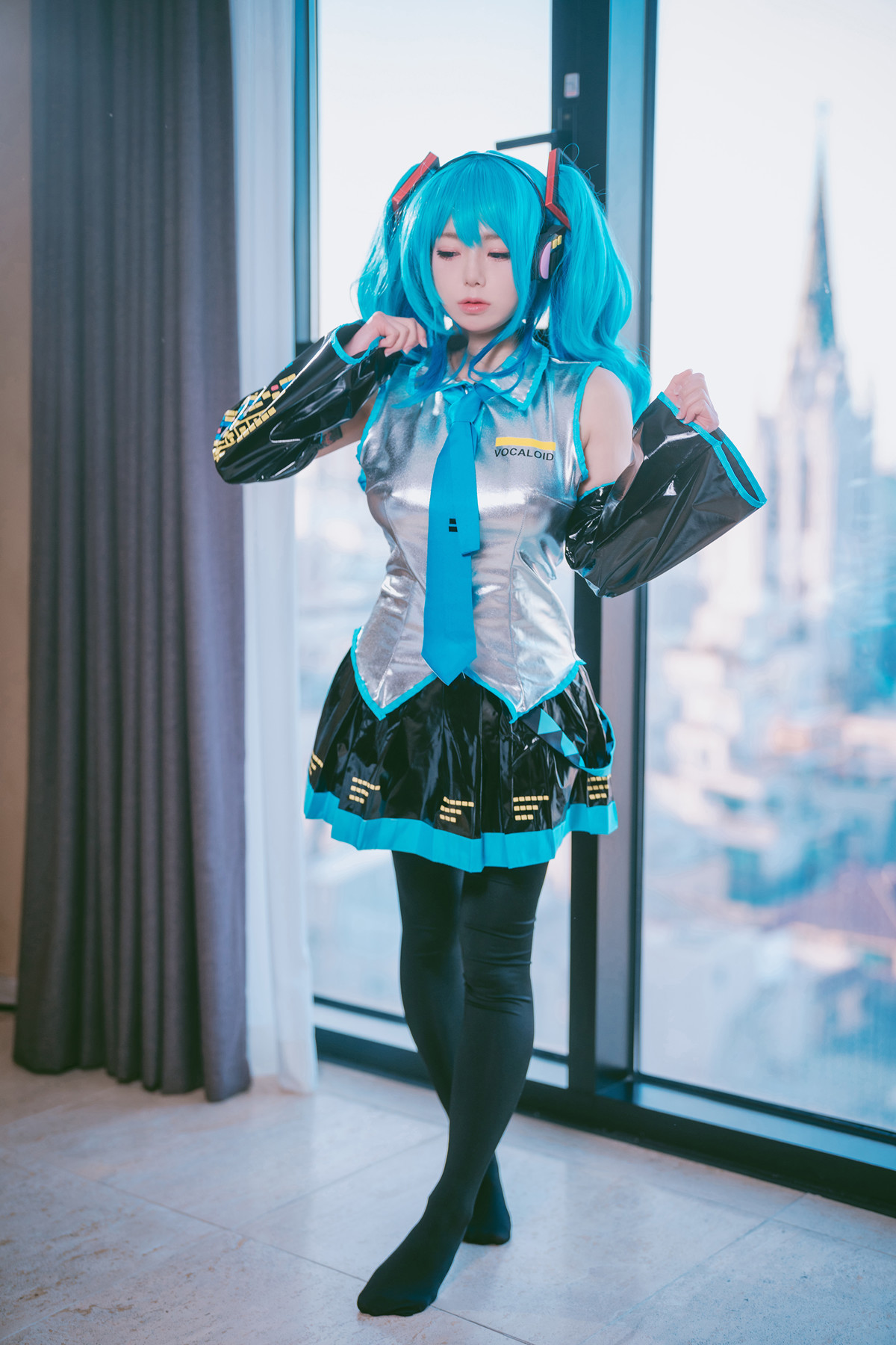 Cosplay Maruemon 마루에몽 Plug Me In Miku Set.02(4)