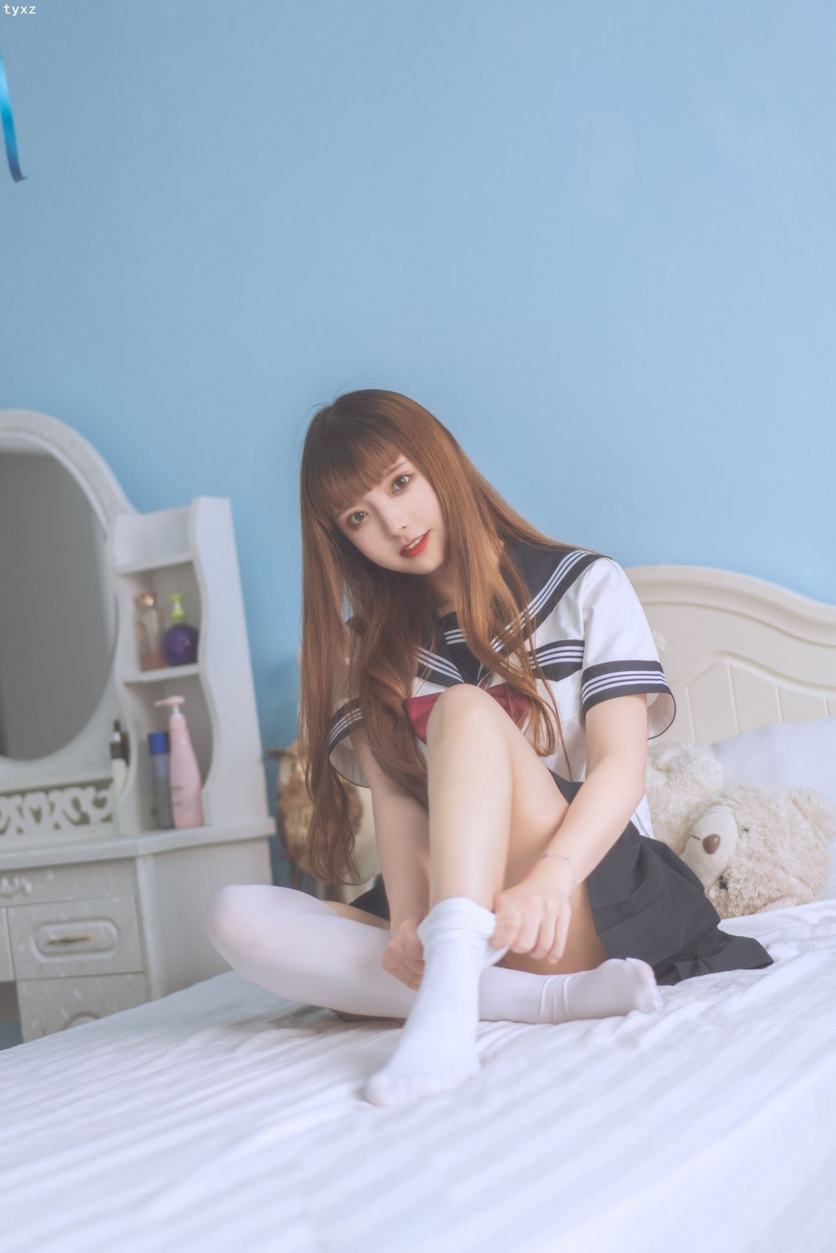 Cosplay 一隻雲燒 JK少女(11)