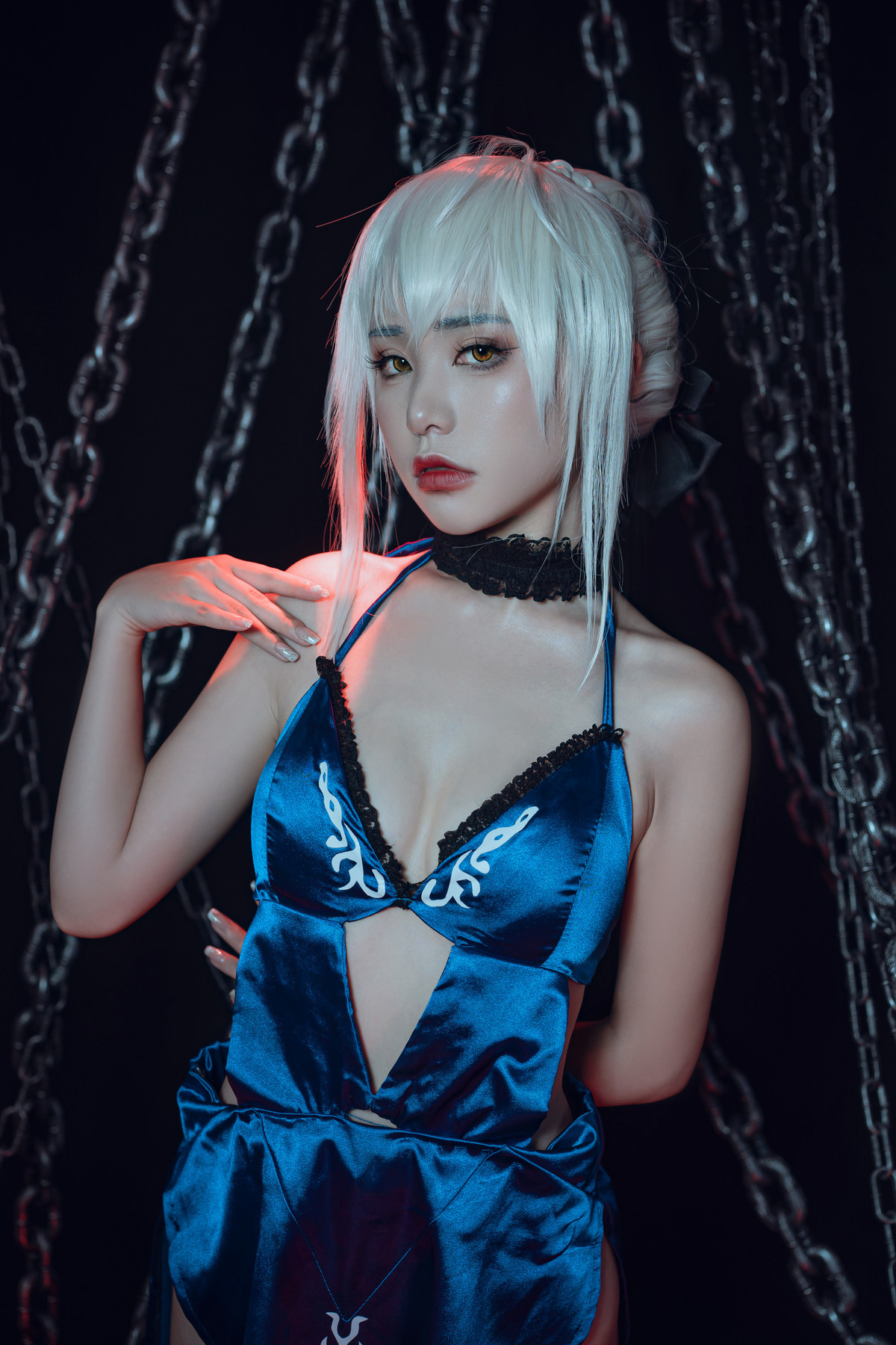 爆机少女喵小吉 Cosplay 黑呆 Saber Alter(27)