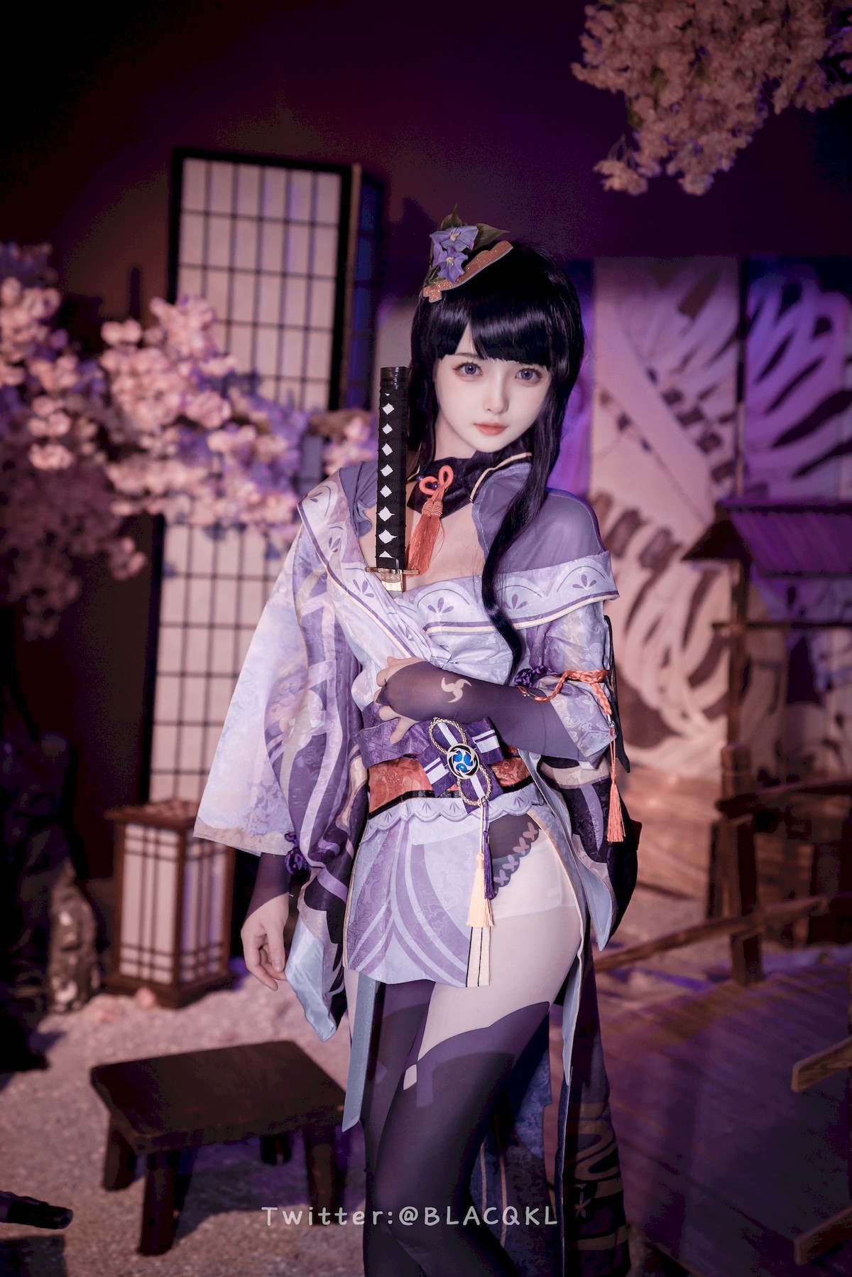 Cosplay 白莉愛吃巧克力 雷電將軍(3)