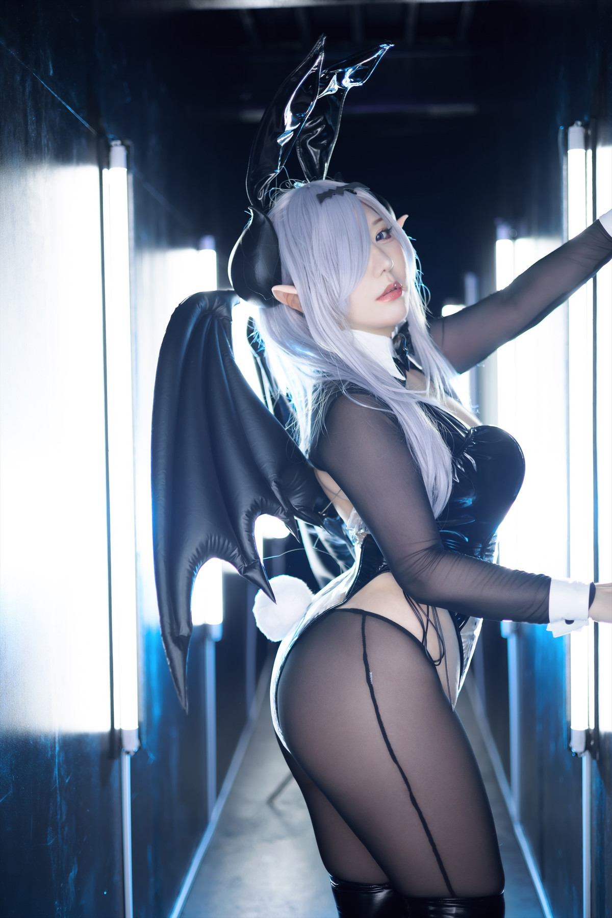 Cosplay SAKUサク See-through Bunny Succubus Set.02(18)