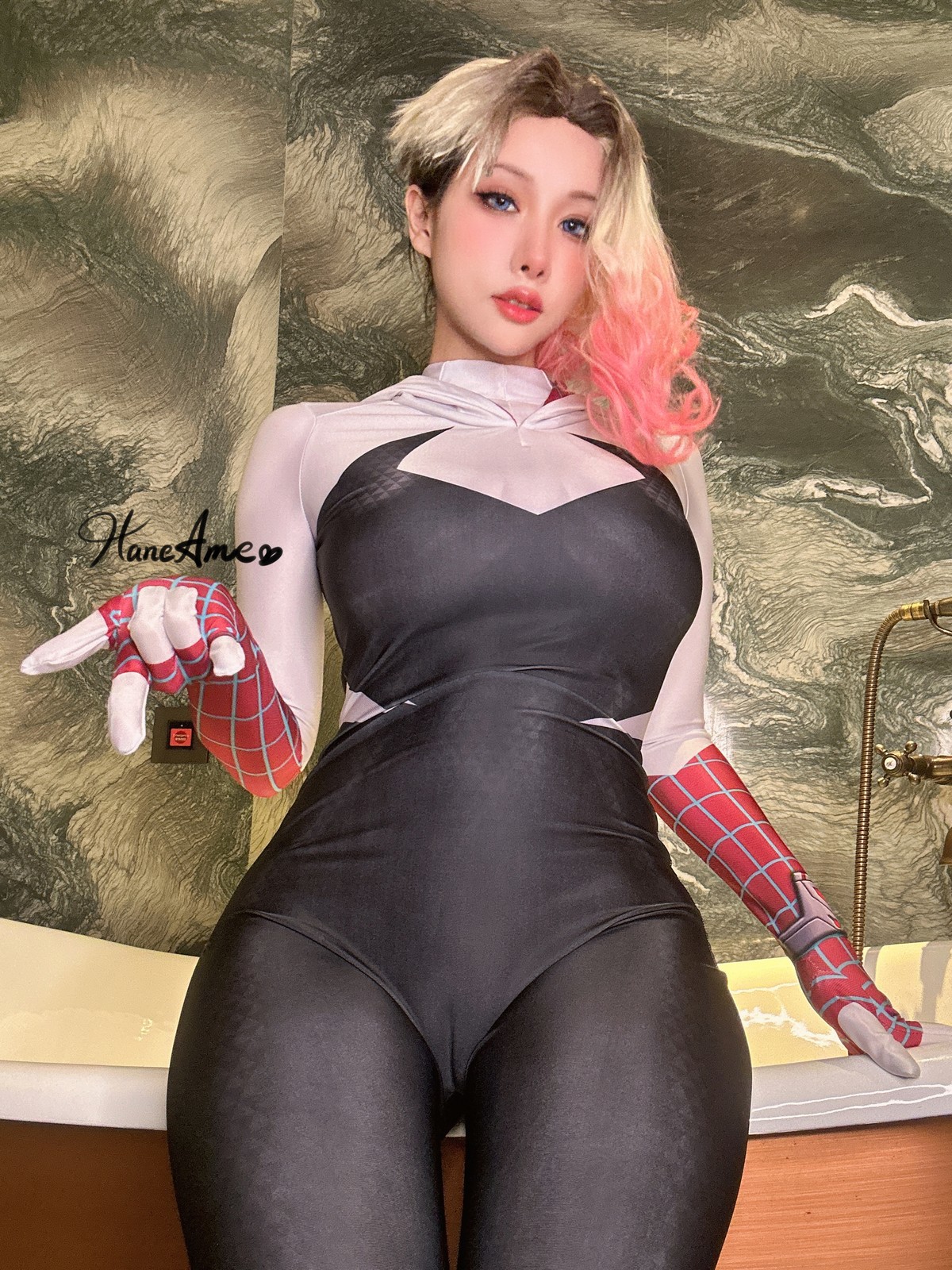 Cosplay 雨波HaneAme Gwen SpiderMan(27)