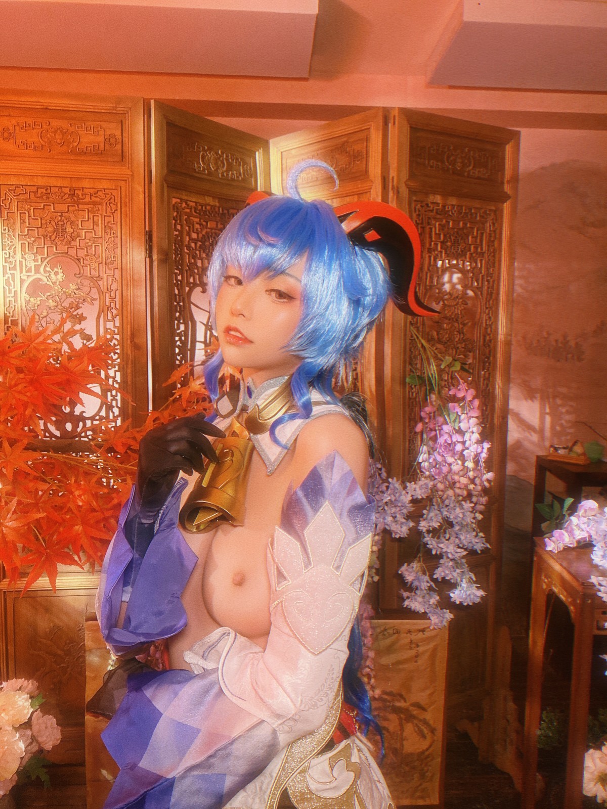 爆机少女喵小吉 Cosplay 原神 甘雨(46)