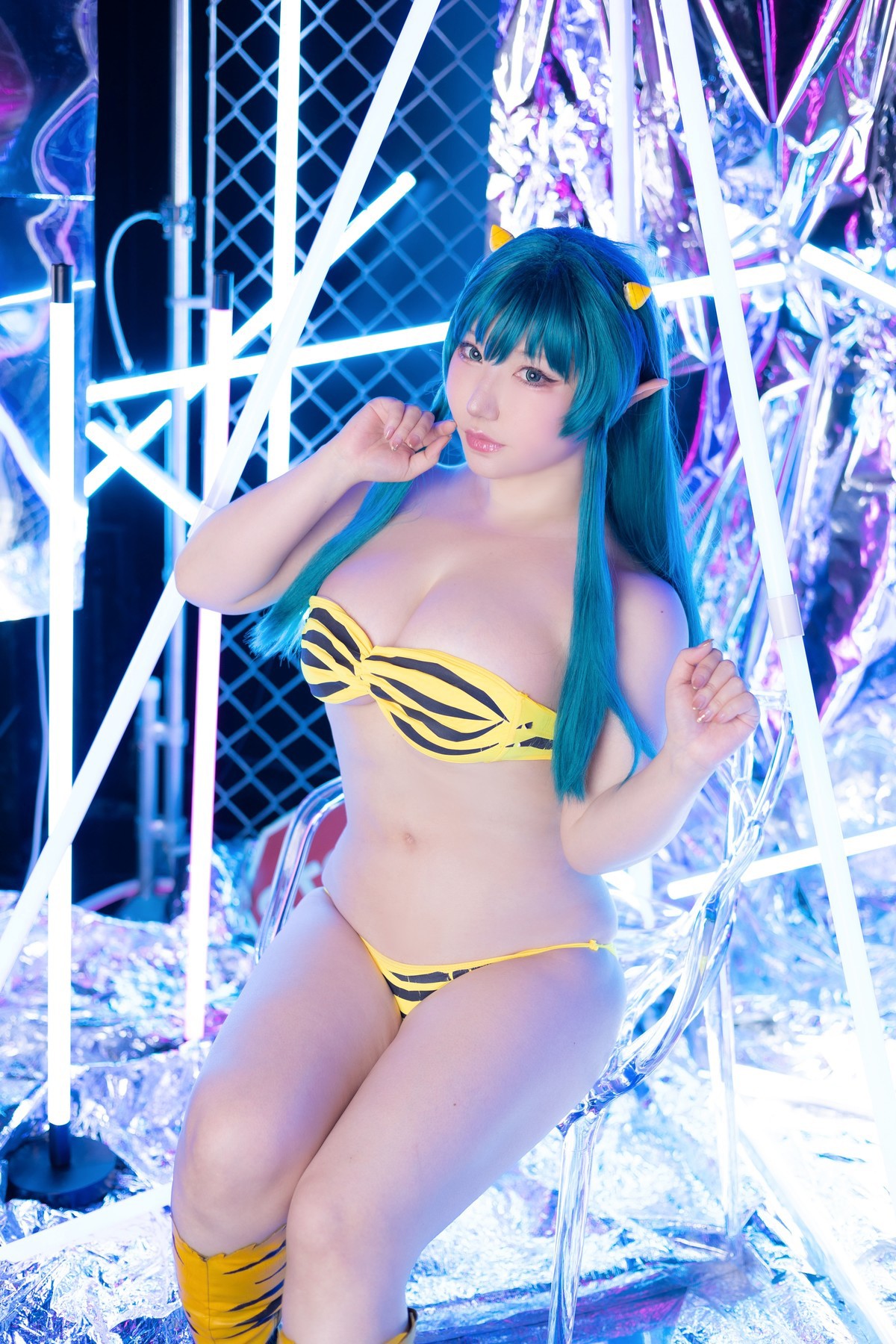 Cosplay SAKUサク Lum ラム うる星やつら Set.04(36)