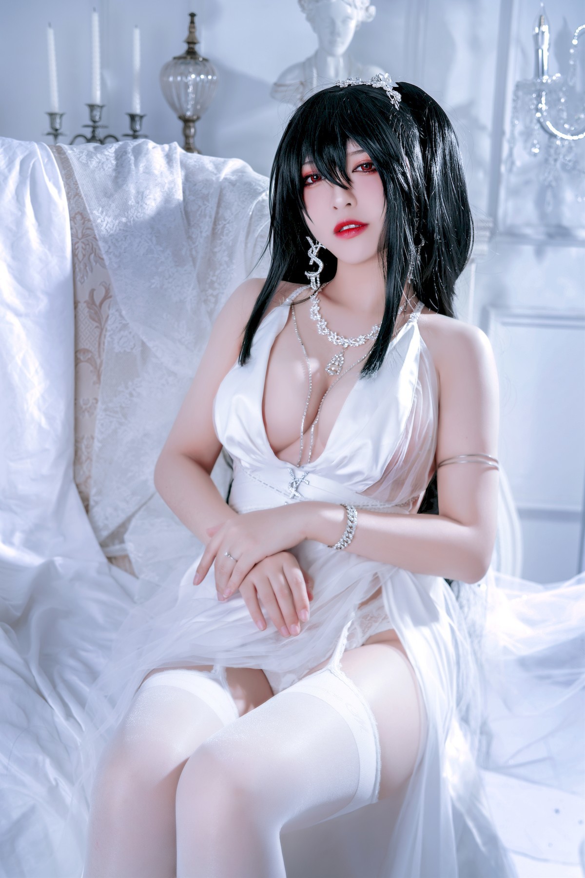 Cosplay 半半子 大凤礼服 Taihou(11)