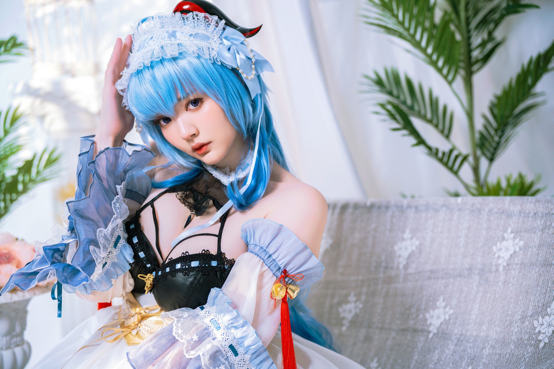 Cosplay Ying Tze 甘雨 Ganyu Maid(8)