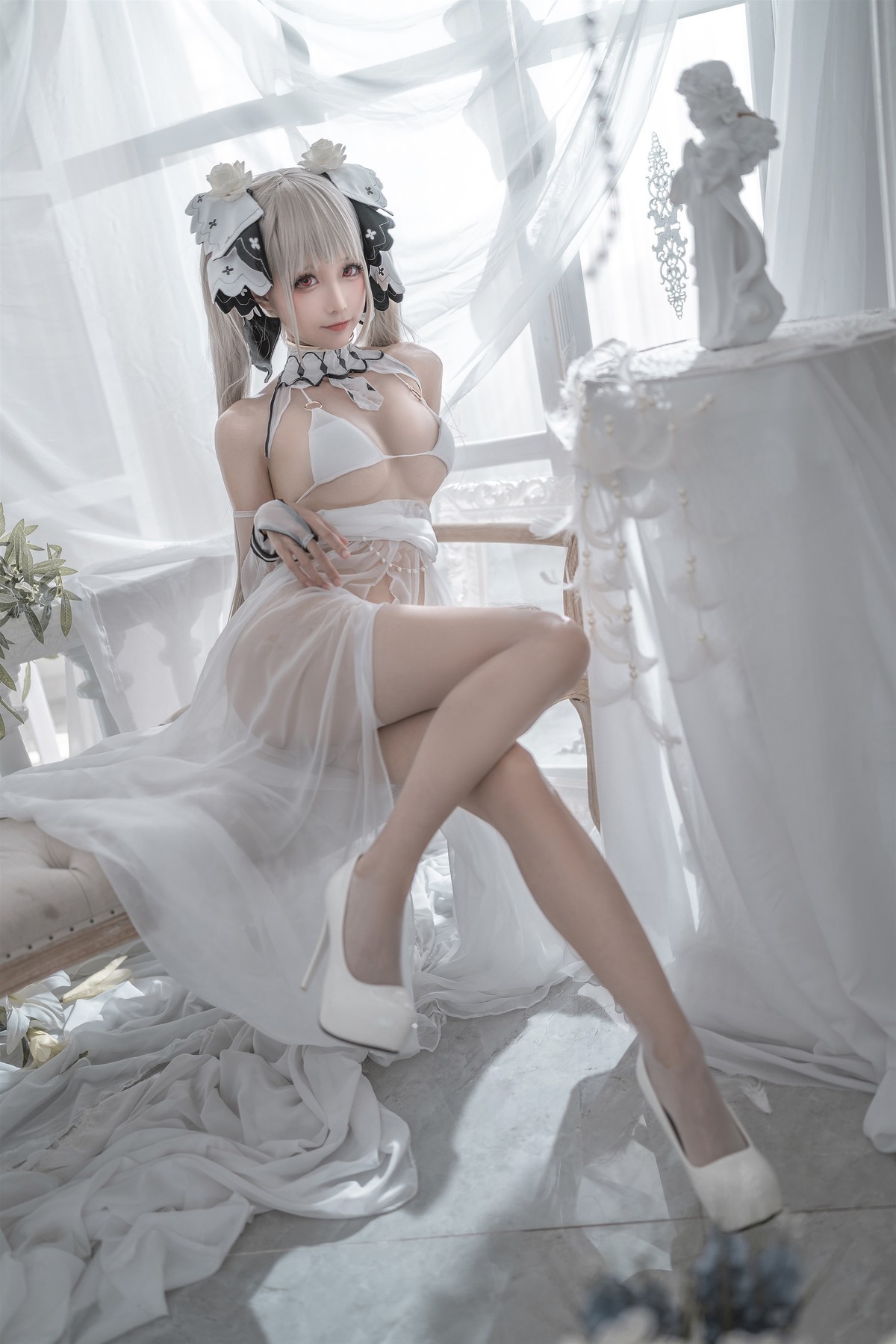 蠢沫沫 Cosplay 可畏婚纱(3)