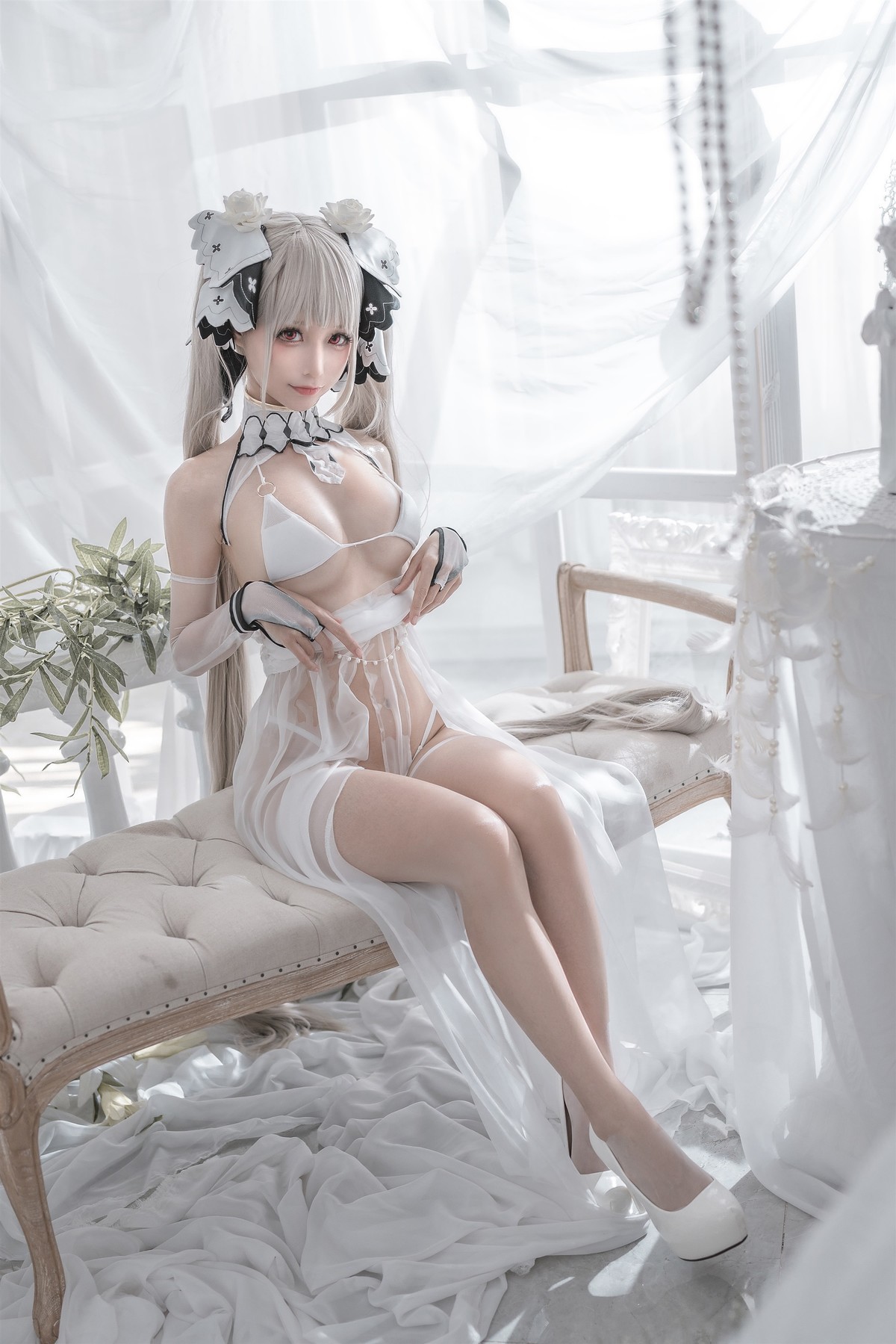 蠢沫沫 Cosplay 可畏婚纱