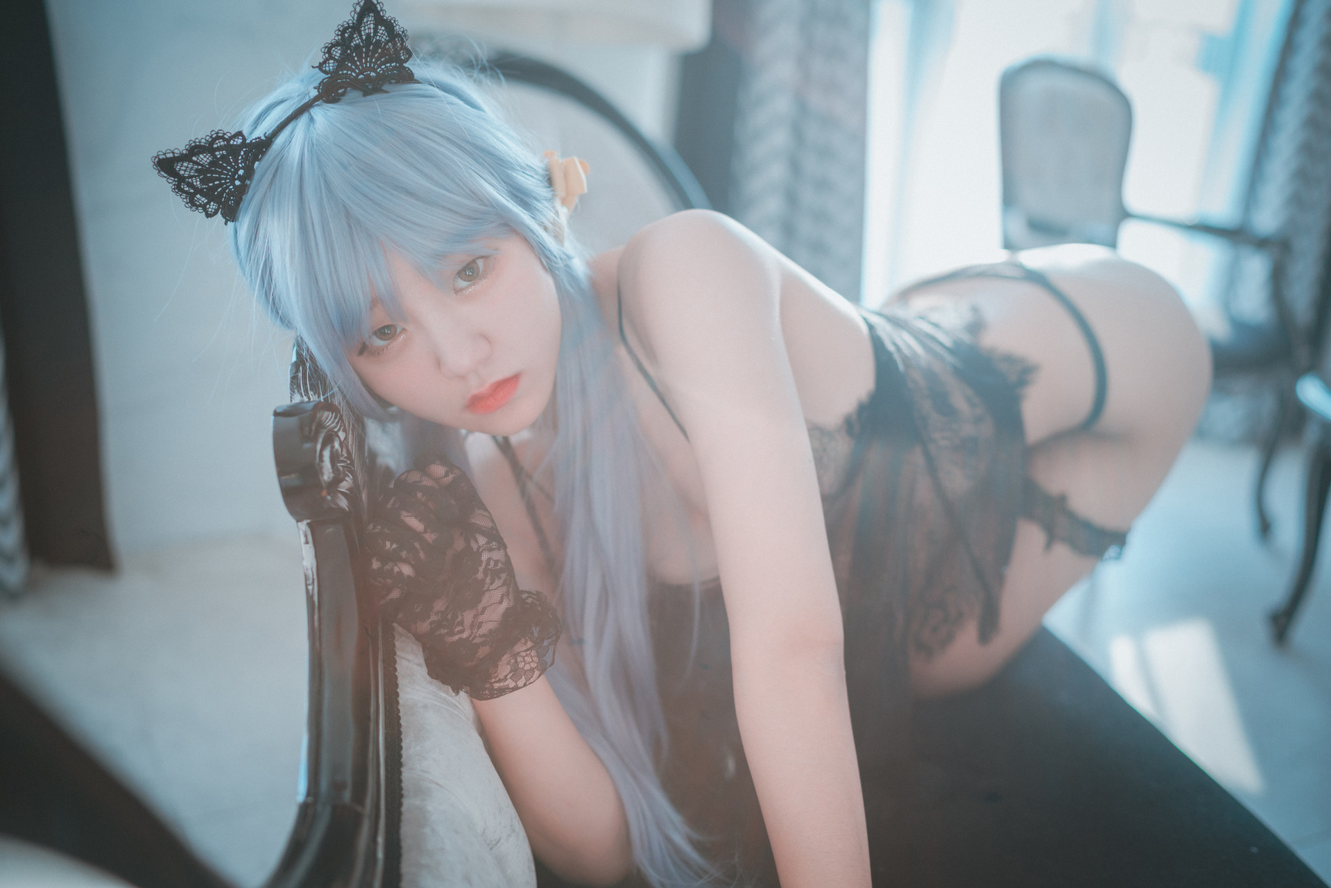 Jeong Jenny 정제니, [DJAWA] Schwarz und Wei Katzenmädchen Set.02(17)