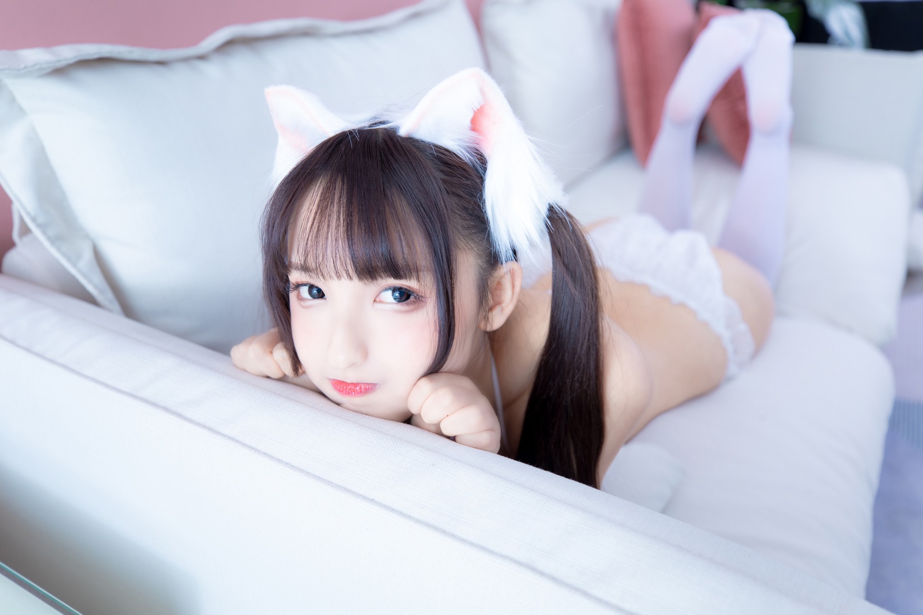 神楽坂真冬 Cosplay ねこタイム white Ver.(48)