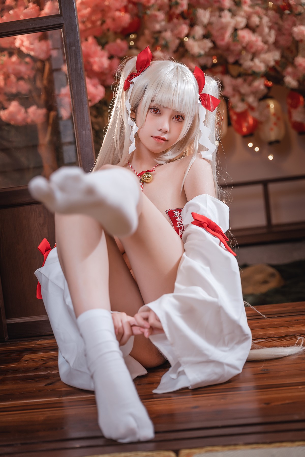 蜜汁猫裘 Cosplay 可畏巫女(38)