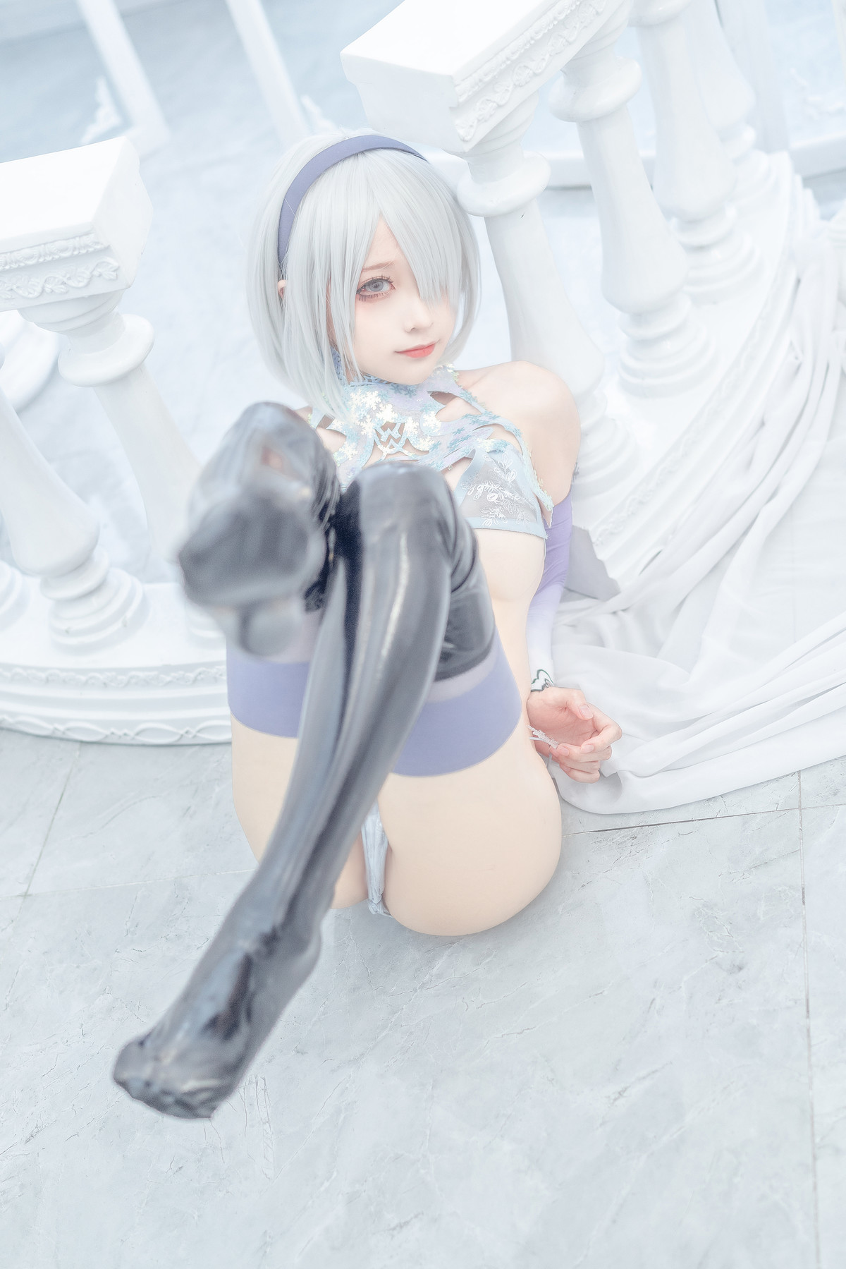 蠢沫沫 Cosplay 2b 冰雪 ice and snow(31)