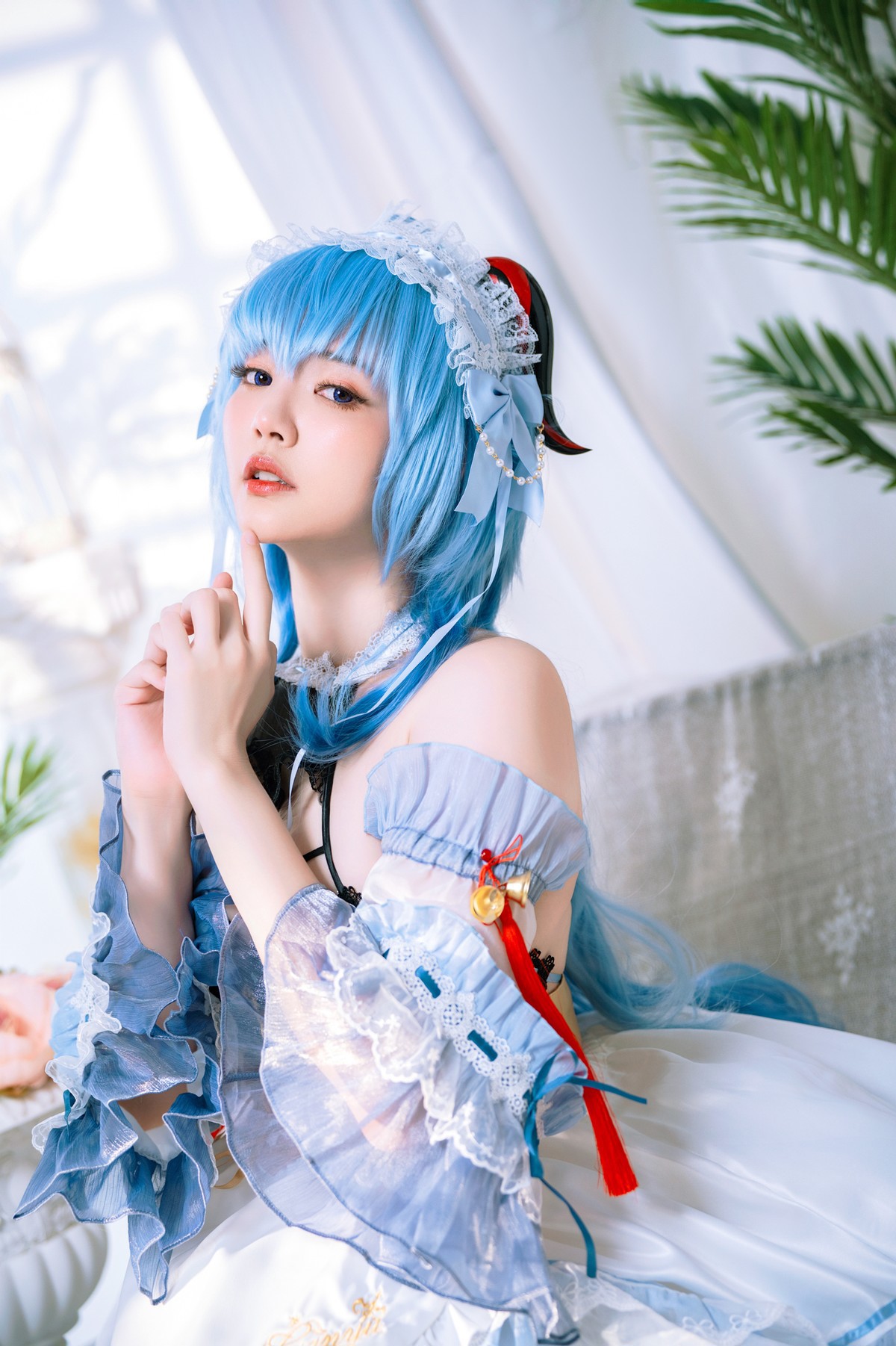 Cosplay Ying Tze 甘雨 Ganyu Maid(9)