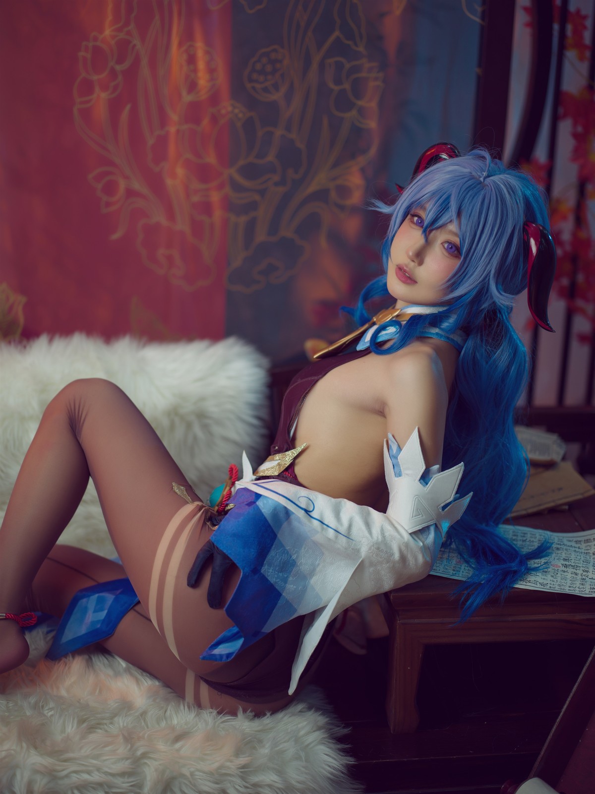 阿包也是兔娘 Cosplay 舰长 原神甘雨(14)