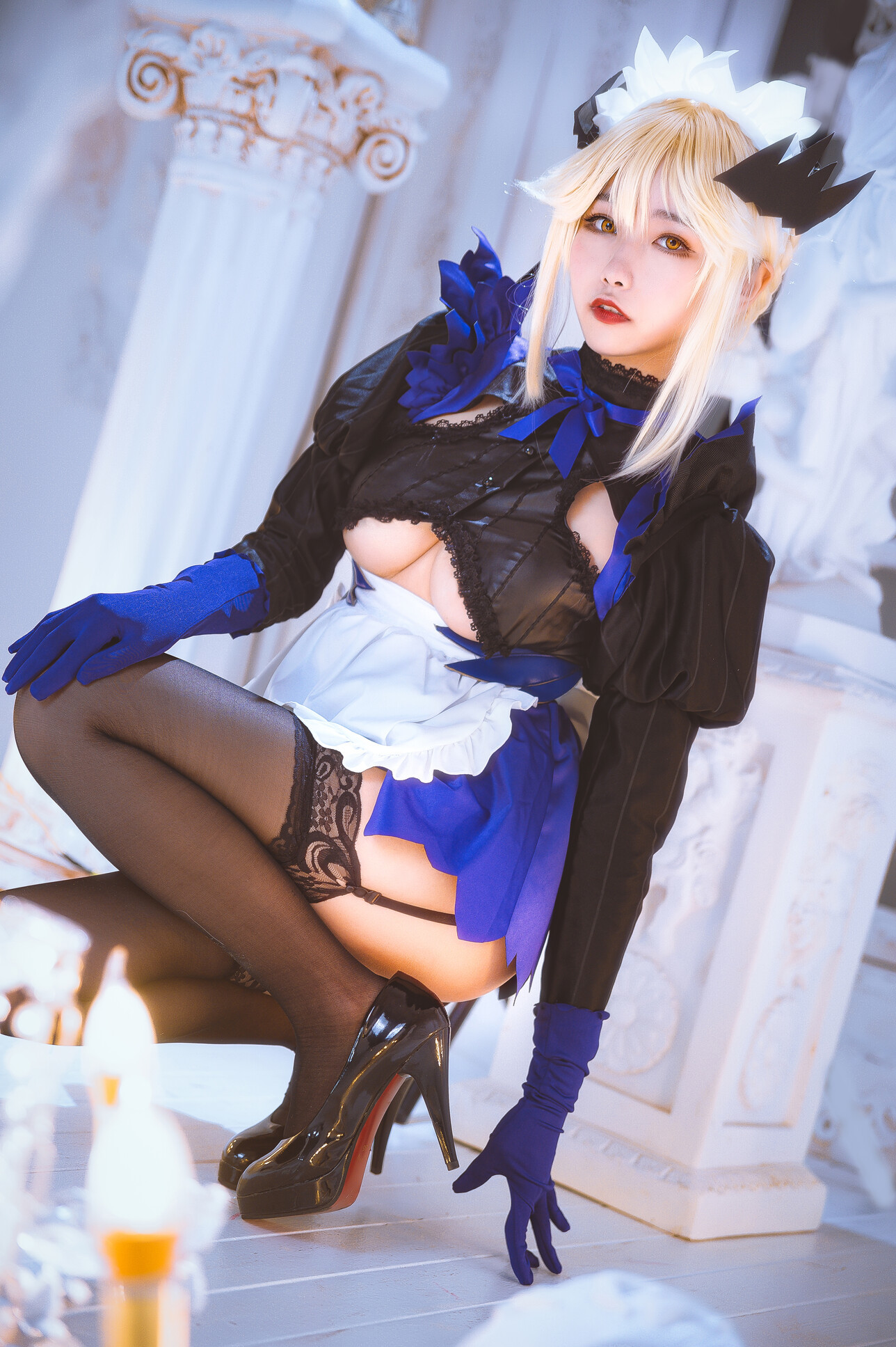 [Momoko葵葵] Artoria Pendragon Alter 黑枪呆女仆(9)