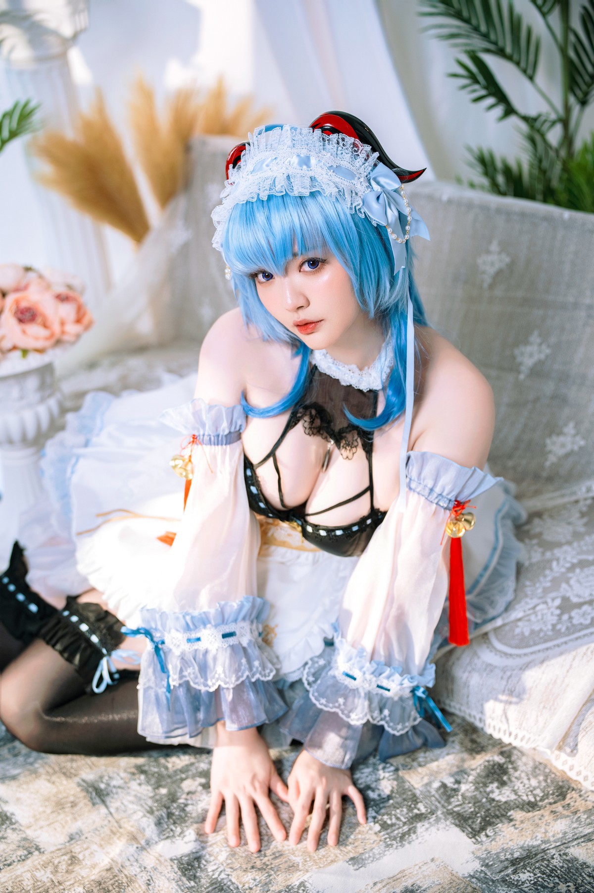 Cosplay Ying Tze 甘雨 Ganyu Maid(10)