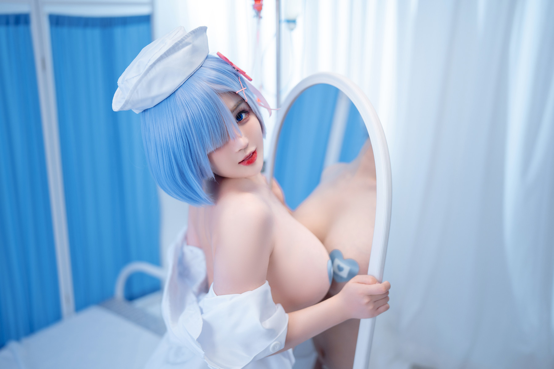 桜井宁宁 Cosplay 雷姆护士 Nurse Rem(53)