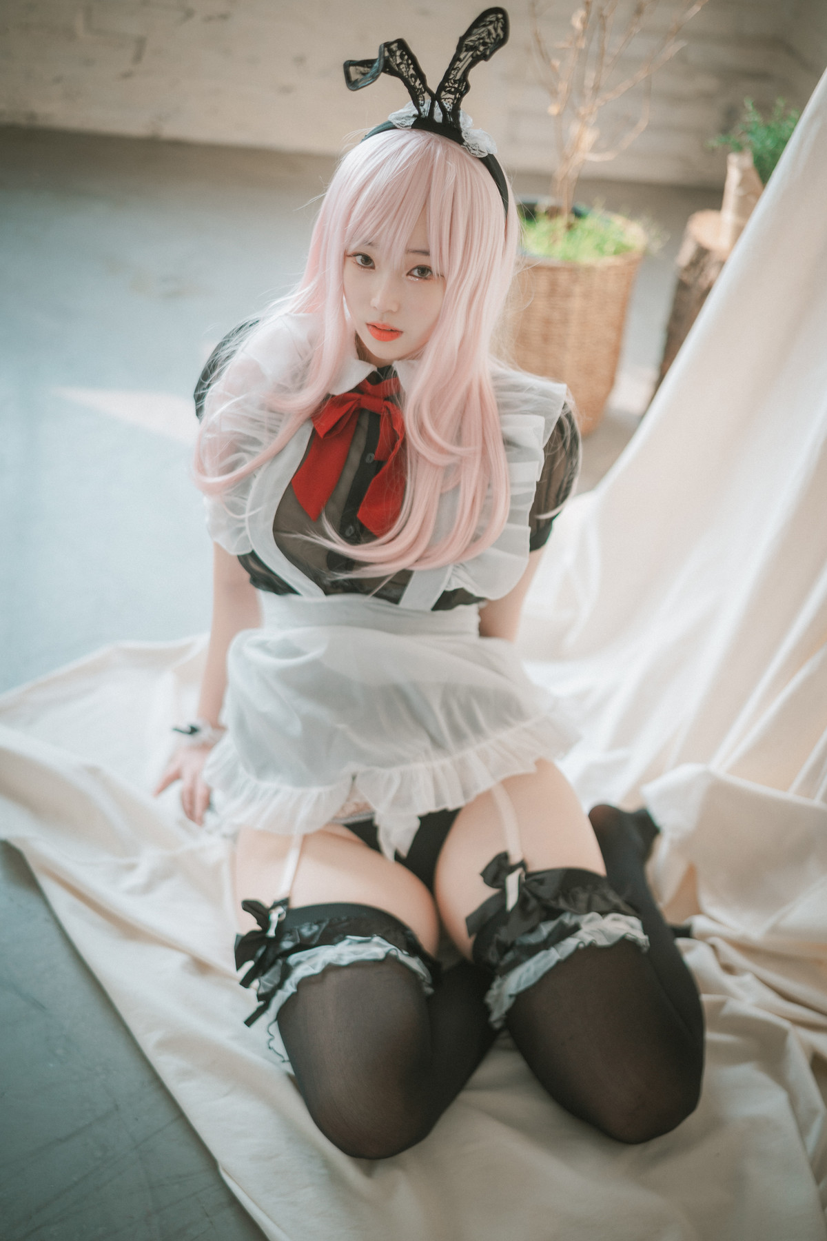 Bambi 밤비, [DJAWA] Sheer Bunny Maid(17)