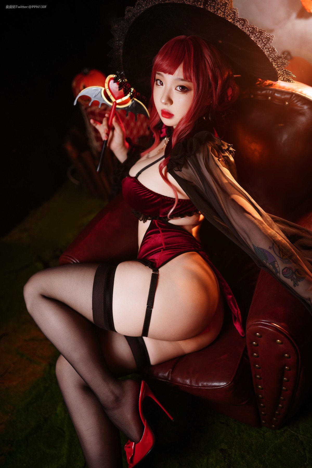 Cosplay 皮皮奶可可爱了啦 万圣节女巫(12)