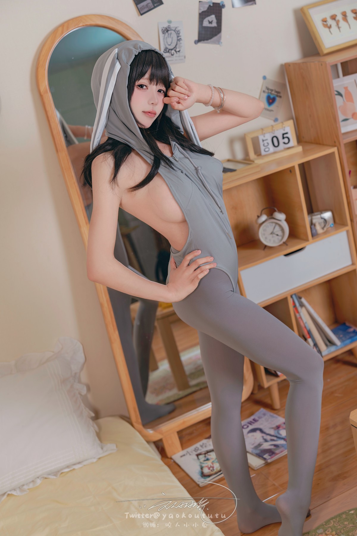 Cosplay 黏黏团子兔 小灰兔 Gray Rabbit(3)