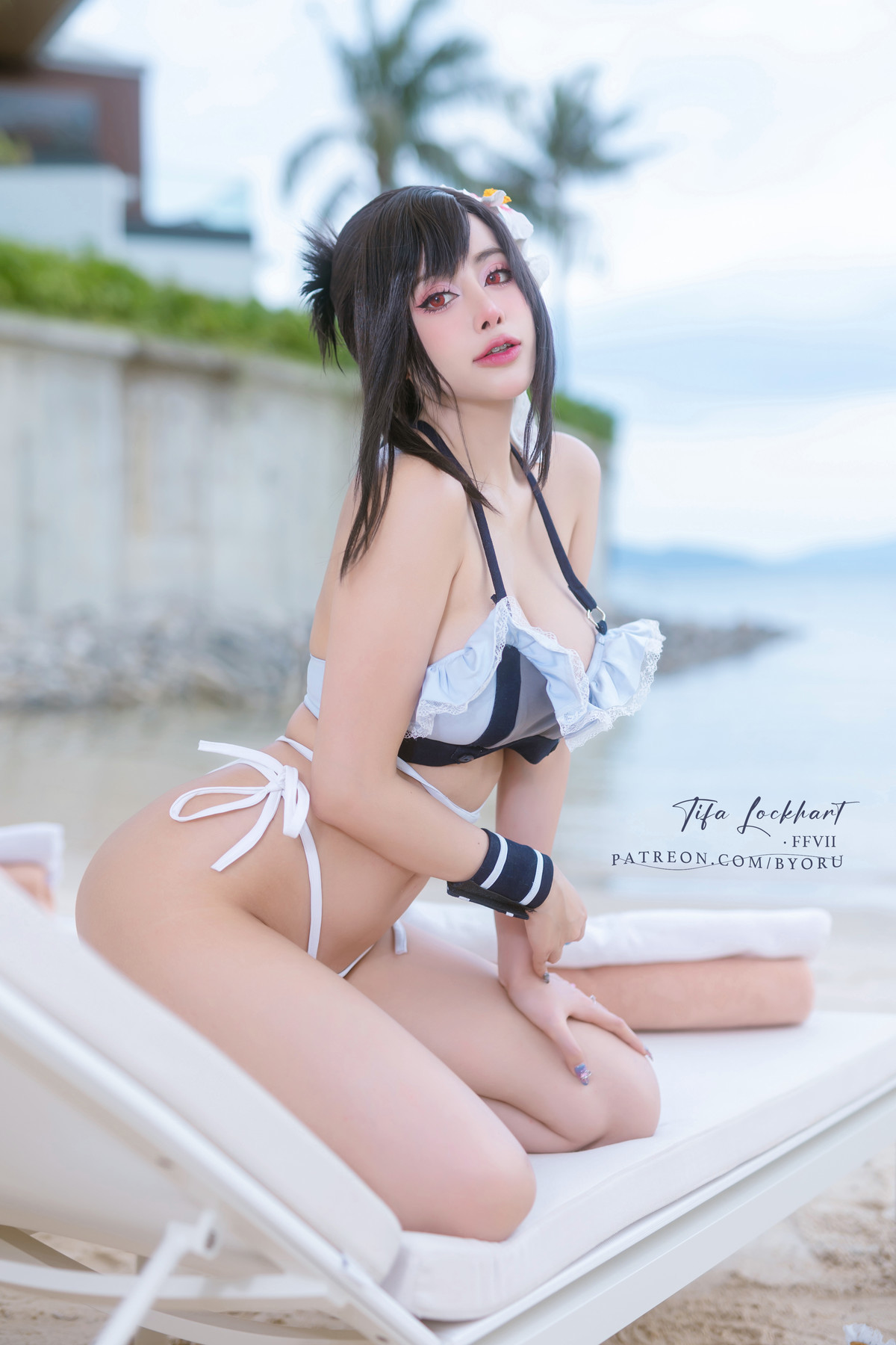 Cosplay 日本性感萝莉Byoru Tifa FF7r Bikini(10)