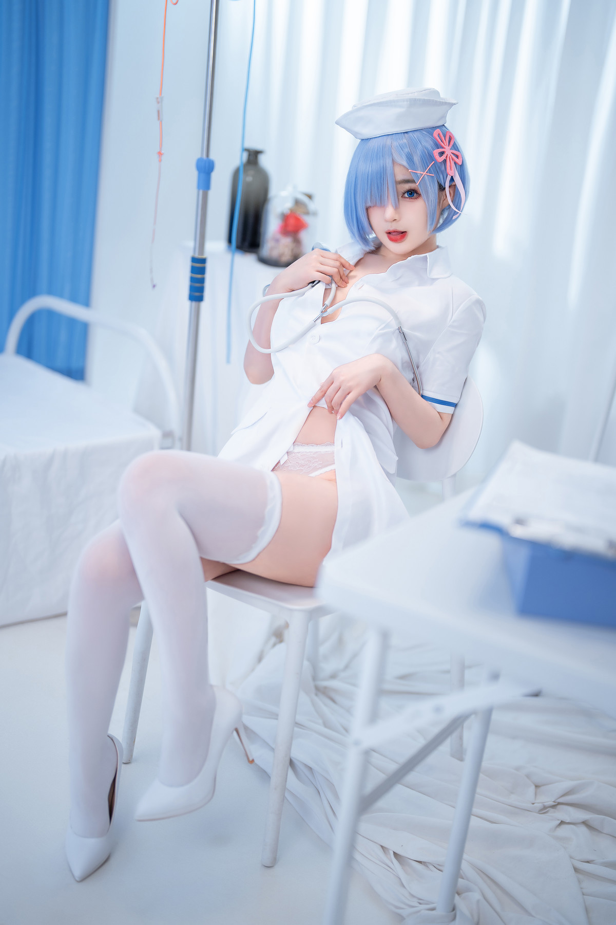 桜井宁宁 Cosplay 雷姆护士 Nurse Rem(2)