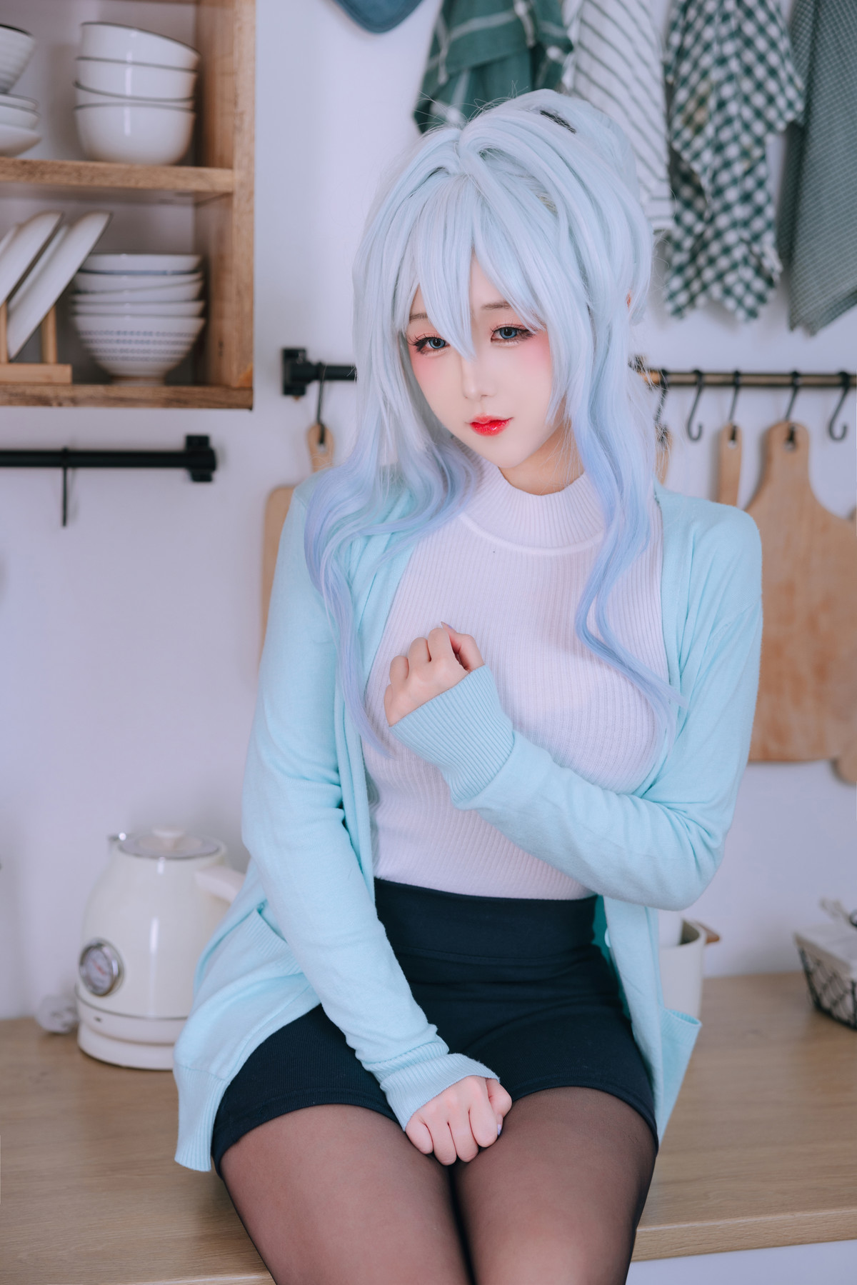 Cosplay Rinaijiao日奈娇 未亡人雪女 Set.03(5)