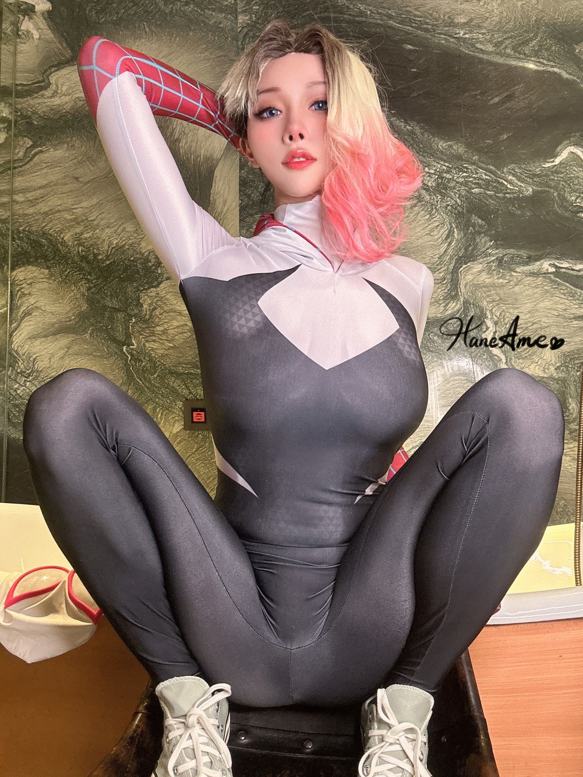 Cosplay 雨波HaneAme Gwen SpiderMan(30)