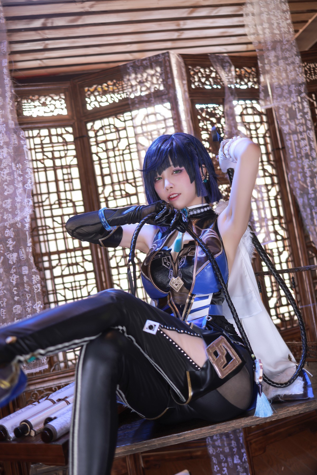 水淼aqua Cosplay 夜兰 Yelan(3)