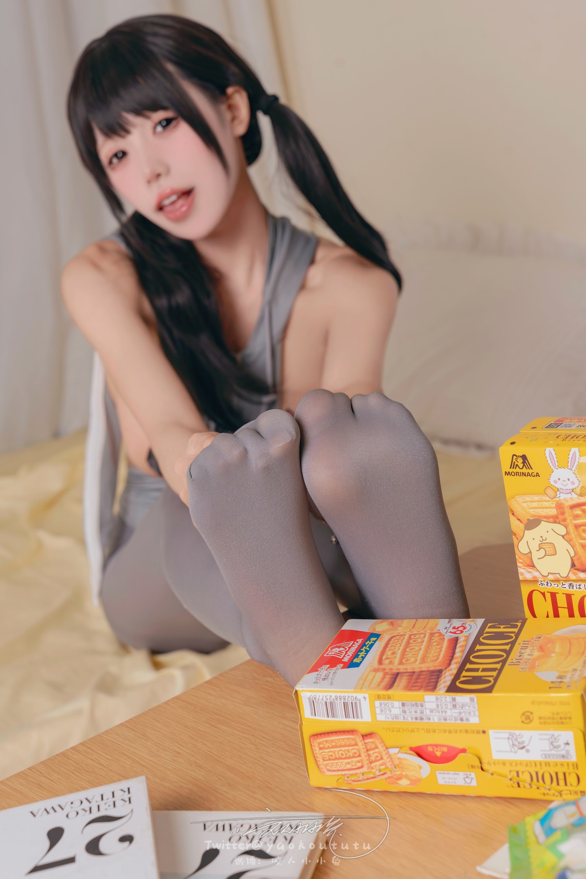 Cosplay 黏黏团子兔 小灰兔 Gray Rabbit(34)