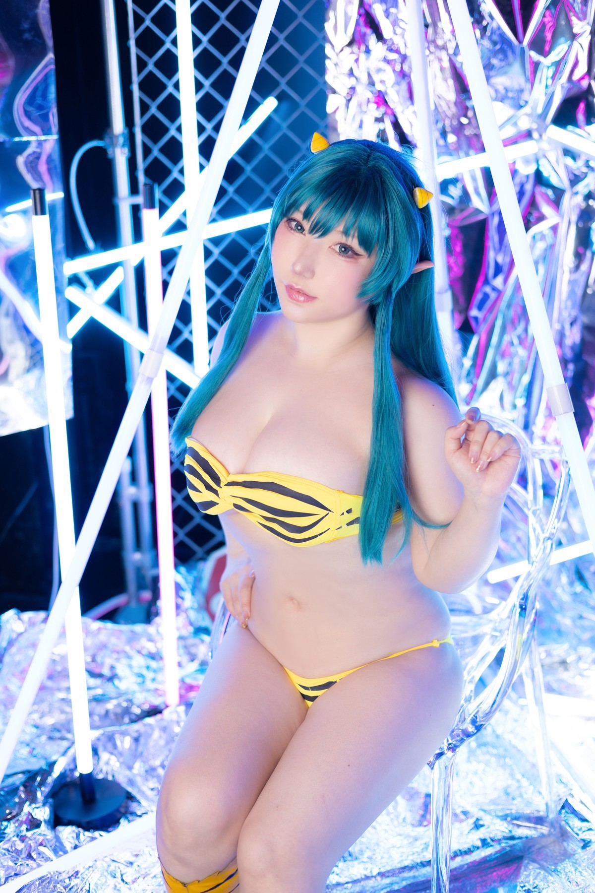 Cosplay SAKUサク Lum ラム うる星やつら Set.04(38)