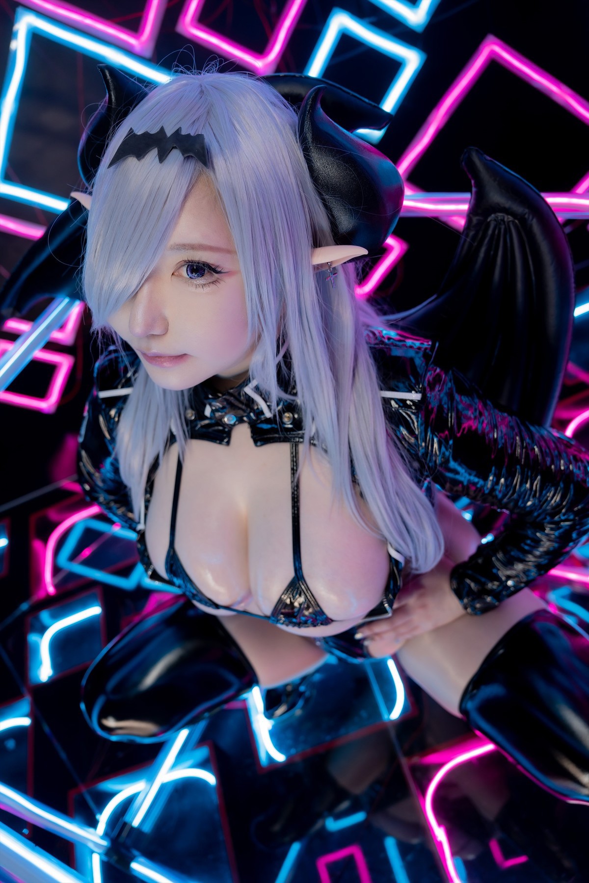Cosplay SAKUサク See-through Bunny Succubus Set.04(19)