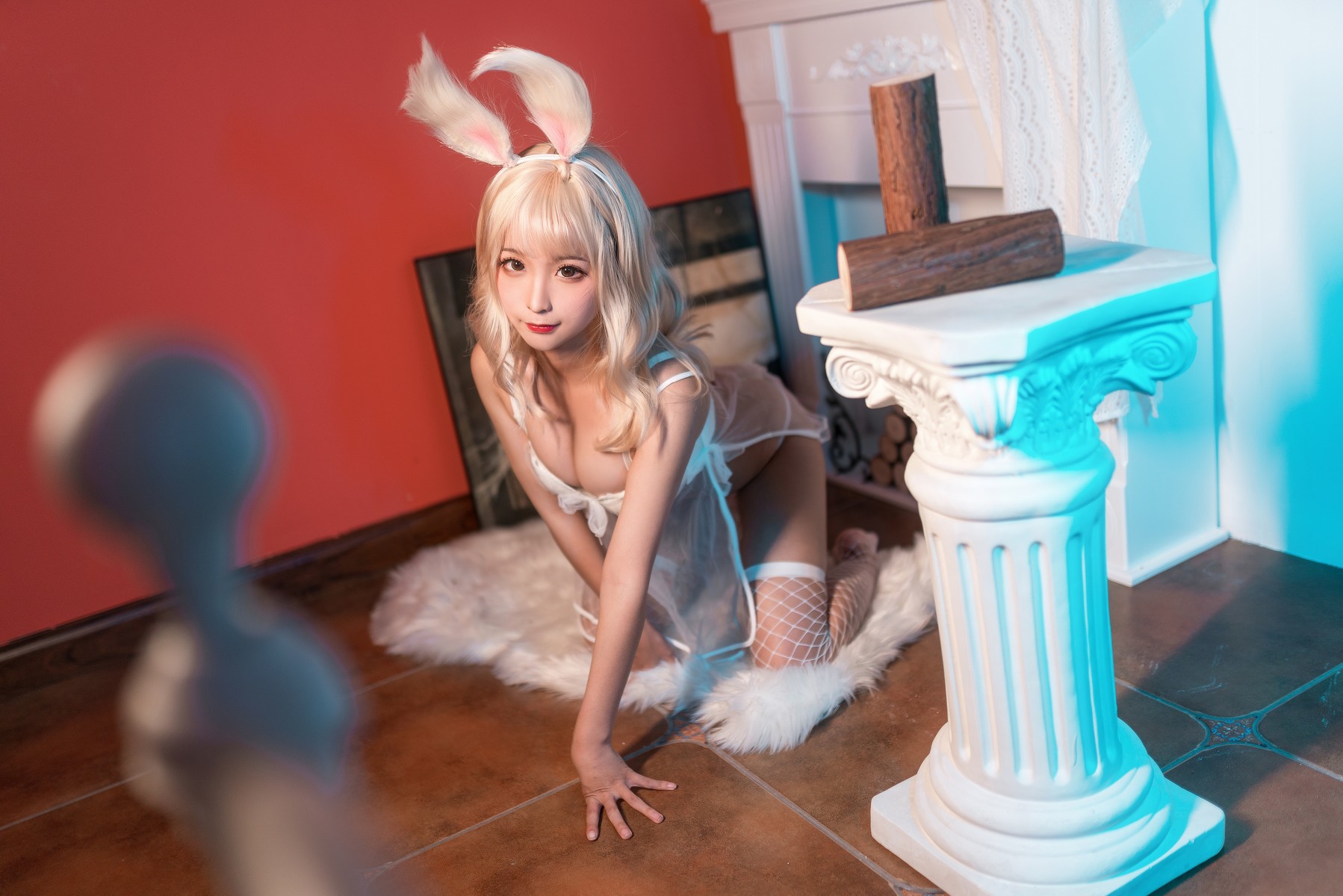 Cosplay 蠢沫沫 Chunmomo 小白兔(13)