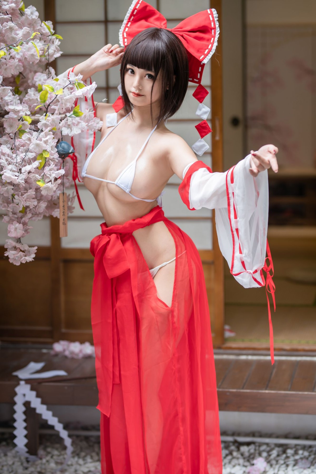 蜜汁貓裘 Cosplay 巫女 Miko Sister(27)