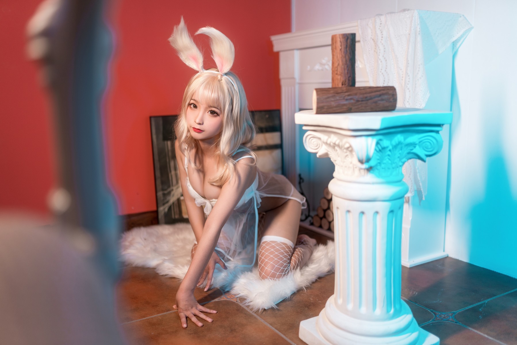 Cosplay 蠢沫沫 Chunmomo 小白兔(14)