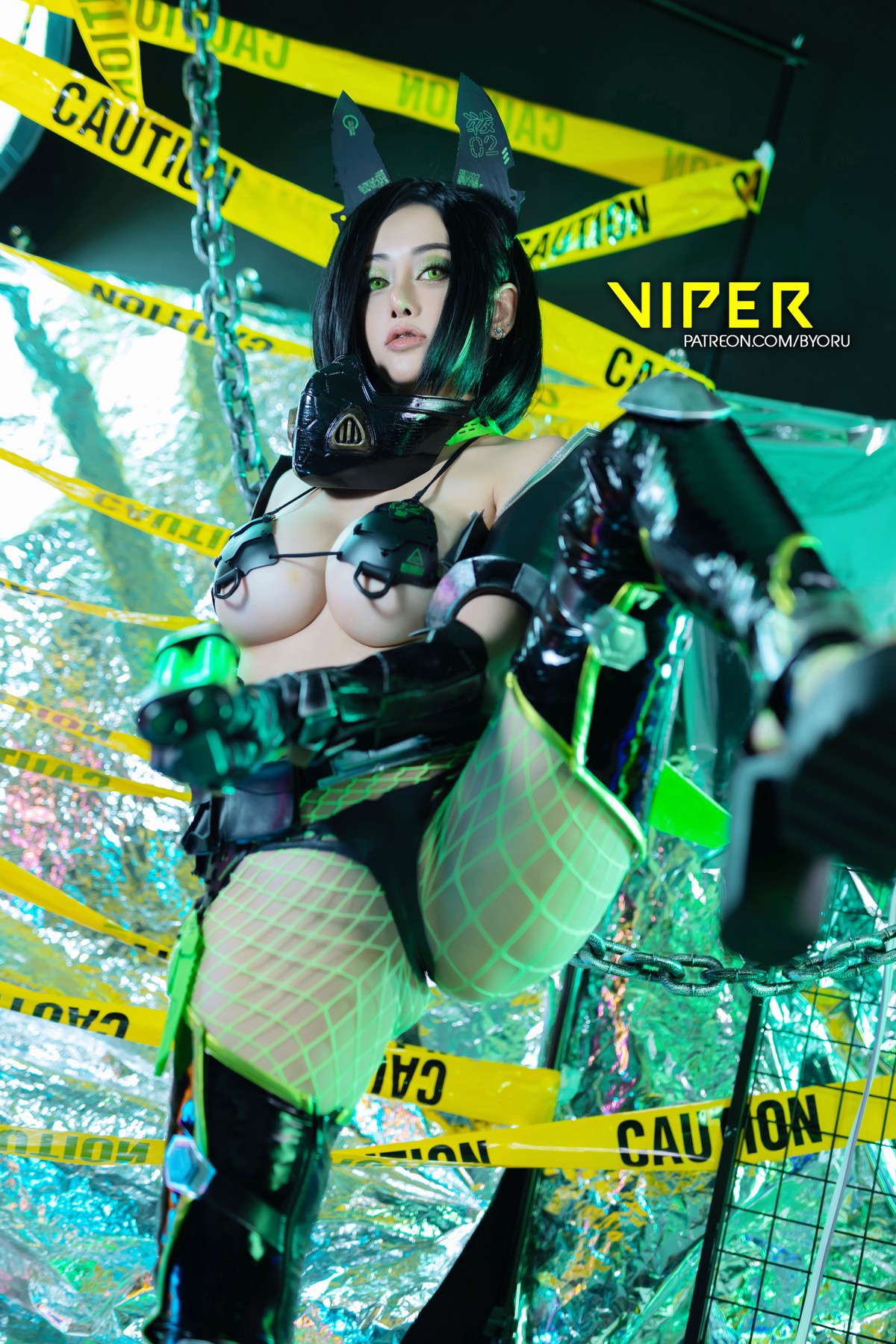 Cosplay 日本性感萝莉Byoru Viper Valorant(7)