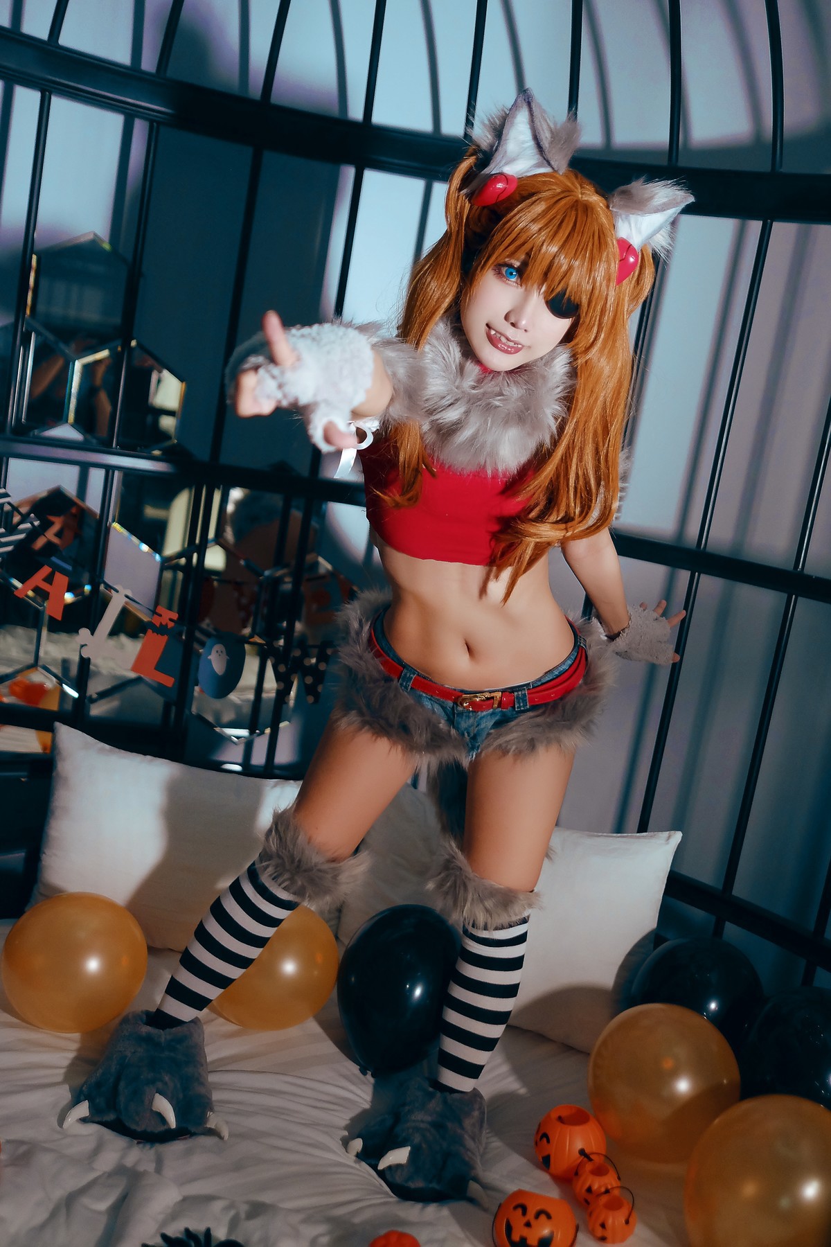 MingTao 明桃 Cosplay Asuka Werewolf(25)