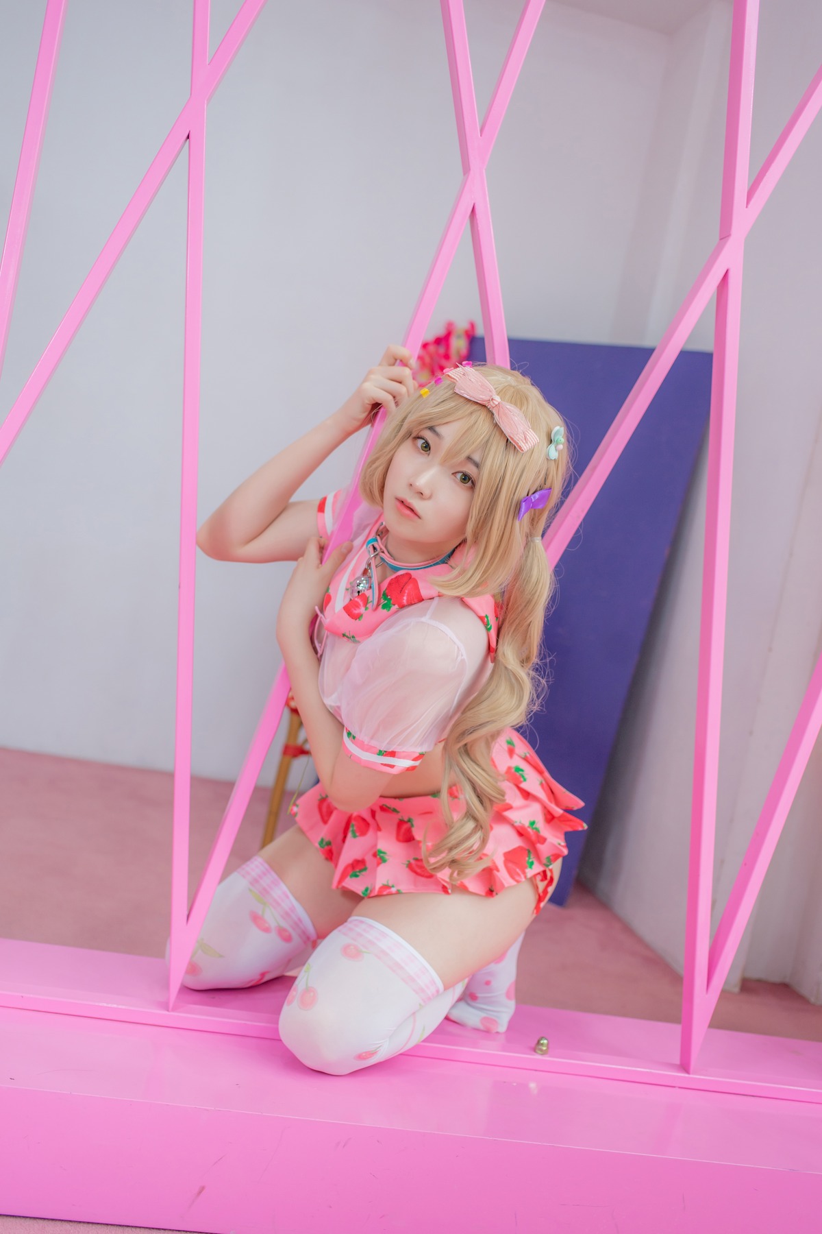 Bambi 밤비, [CreamSoda] Over knee socks Set.01(32)